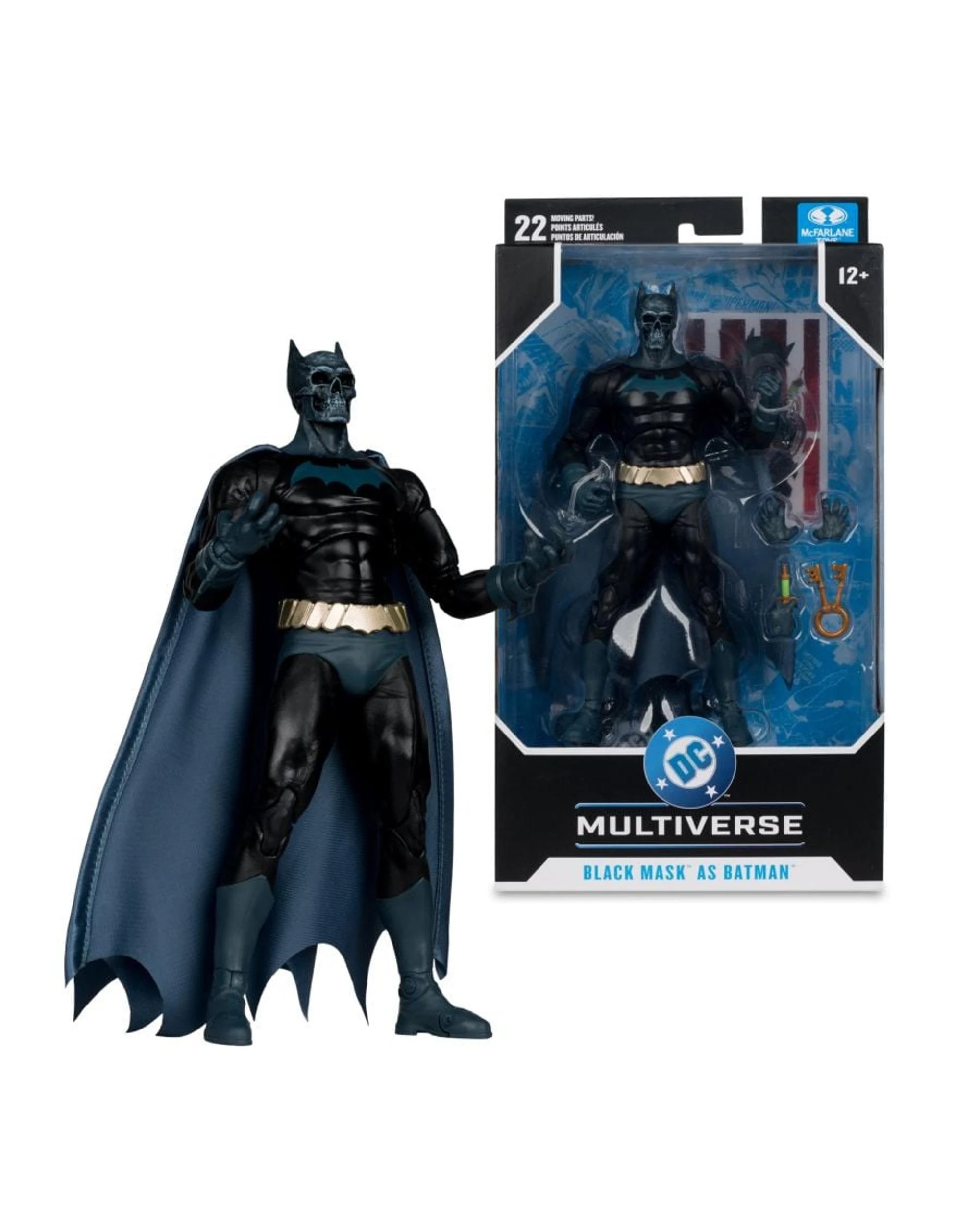1 DC Multiverse Beneath the Mask Black Mask as Batman 7 Inch Figure, 1 of 9