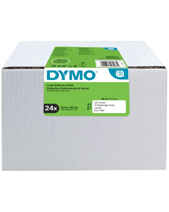 DYMO LabelWriter Address Labels 36 x 89mm 24 Roll Pack