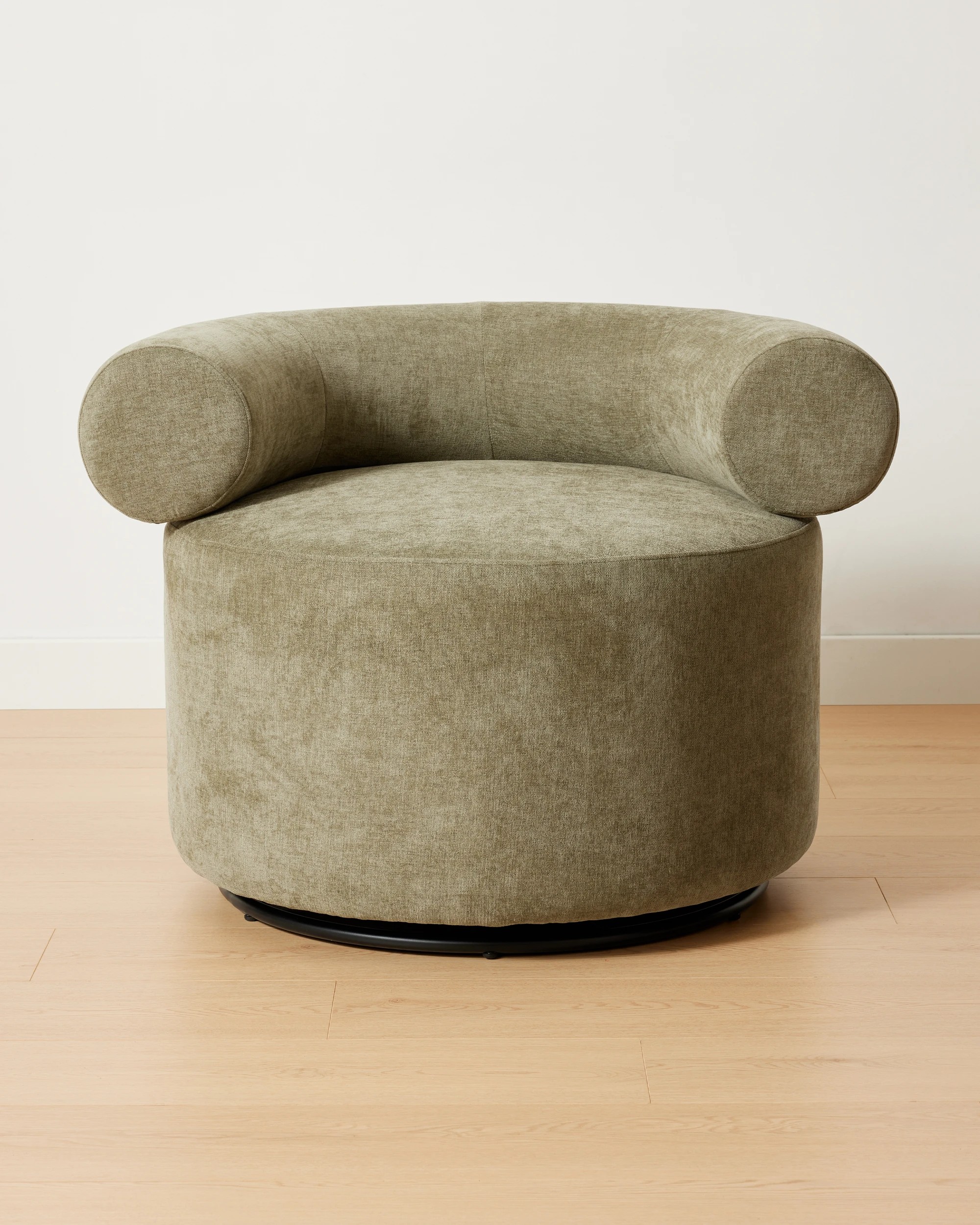 3 Halo Swivel Round Chair - Green, 3 of 9