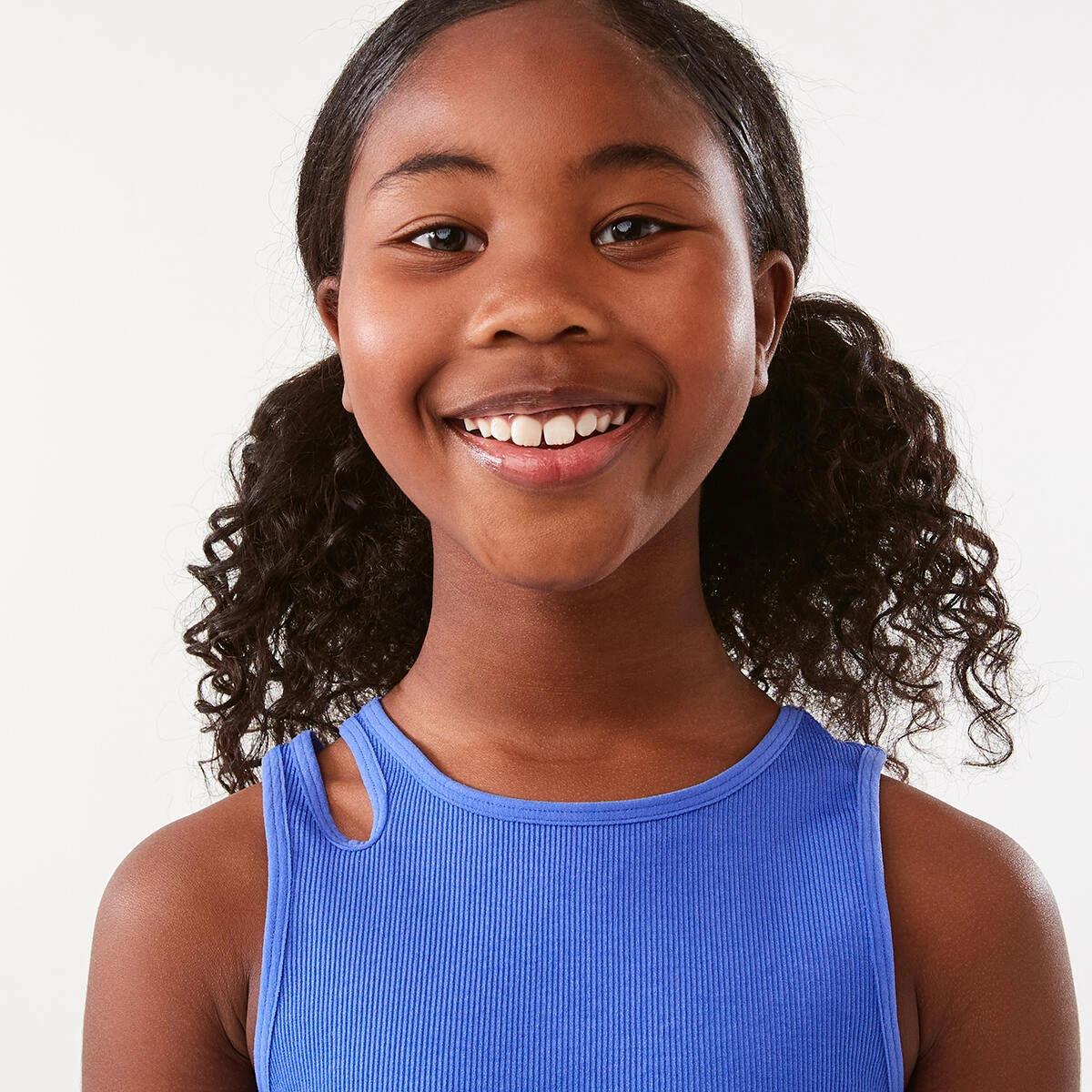 4 Active Kids Seam Free Tank Delft Blue, 4 of 10