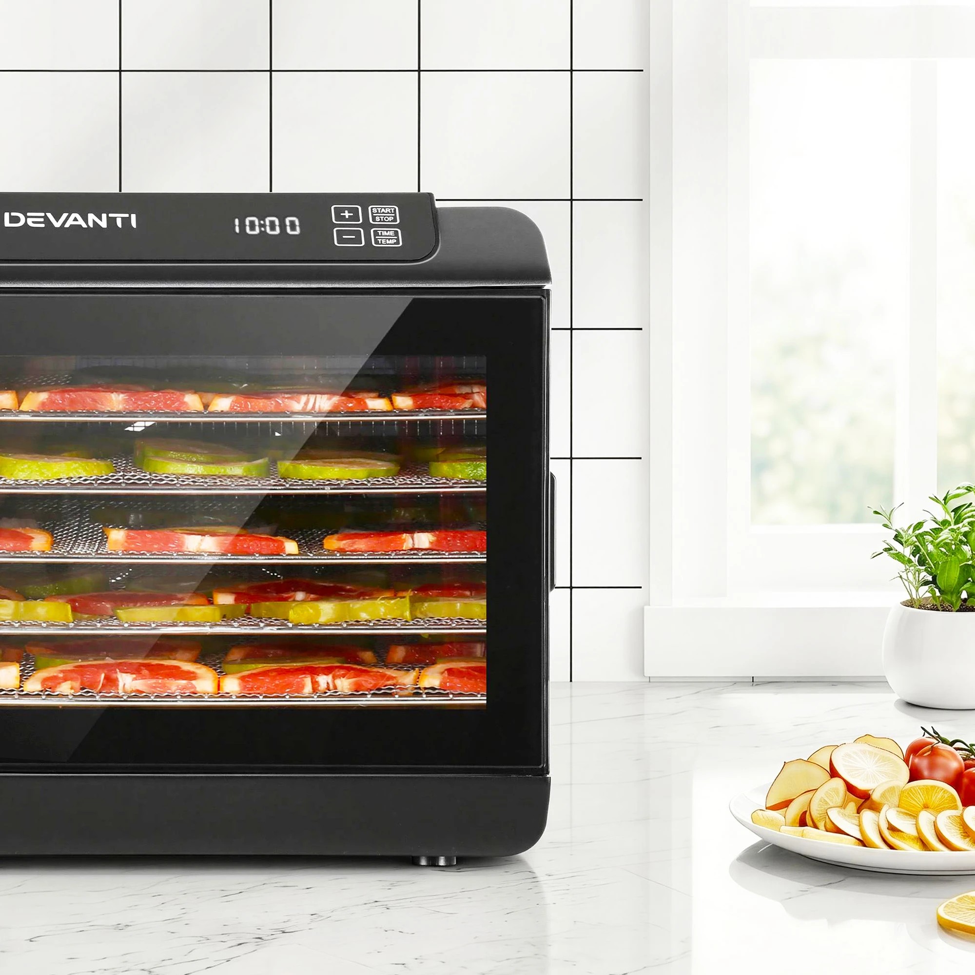 7 Devanti Food Dehydrator 6 Tray With Stainless Steel Hanging Rack - Multi, 7 of 8
