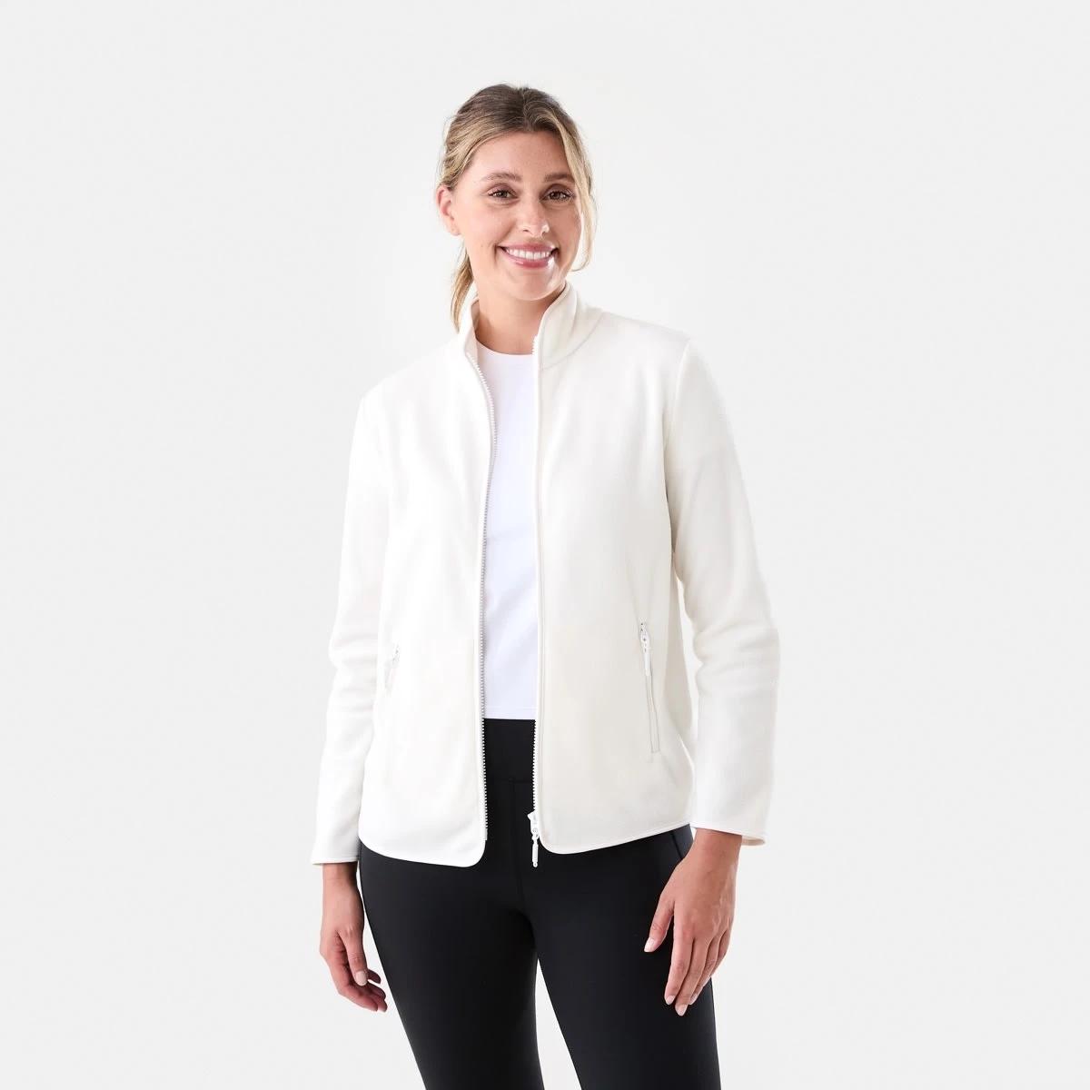 1 Outdoor Polar Fleece Jacket Ecru, 1 of 7