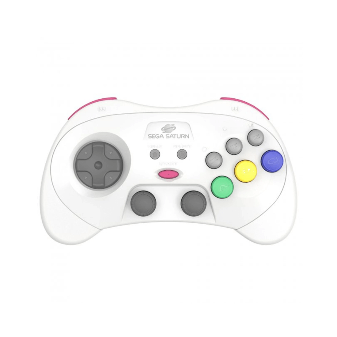 2 Retro-Bit Sega Saturn 2.4ghz Wireless Pro Controller for PC and Mac - White, 2 of 7