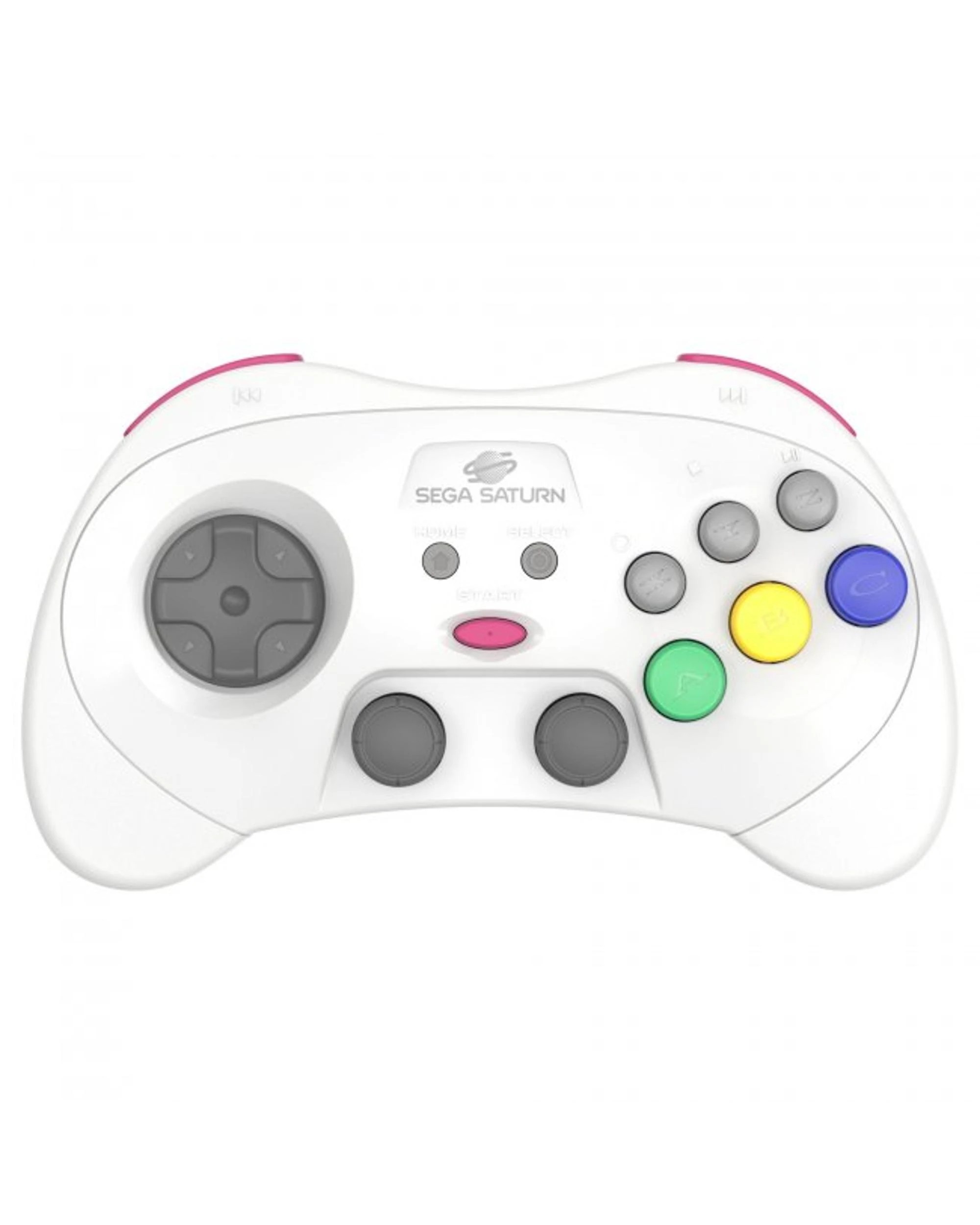2 Retro-Bit Sega Saturn 2.4ghz Wireless Pro Controller for PC and Mac - White, 2 of 7