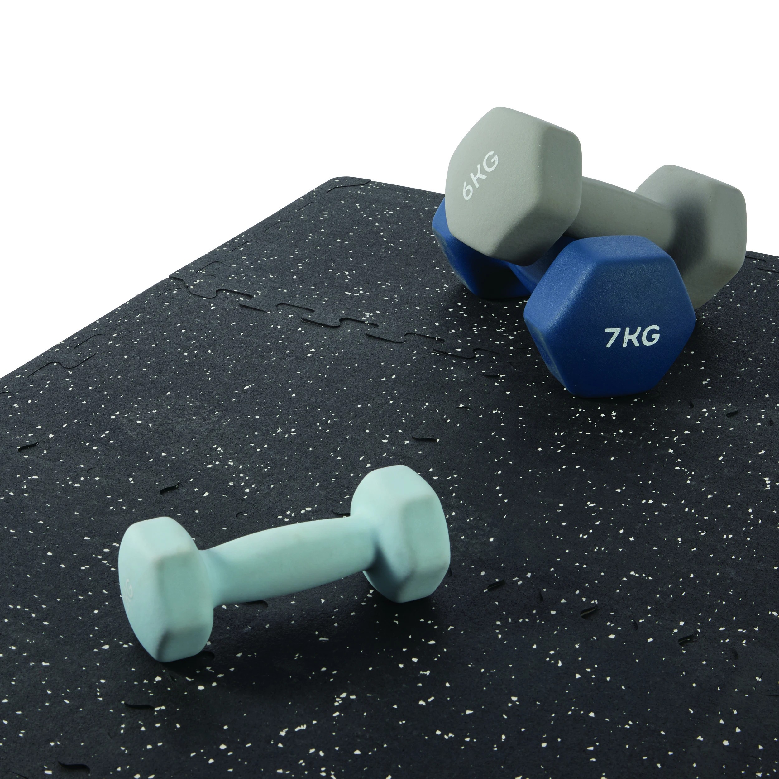 1 6 Pack High-Duty EVA Gym Flooring Tiles, 1 of 8