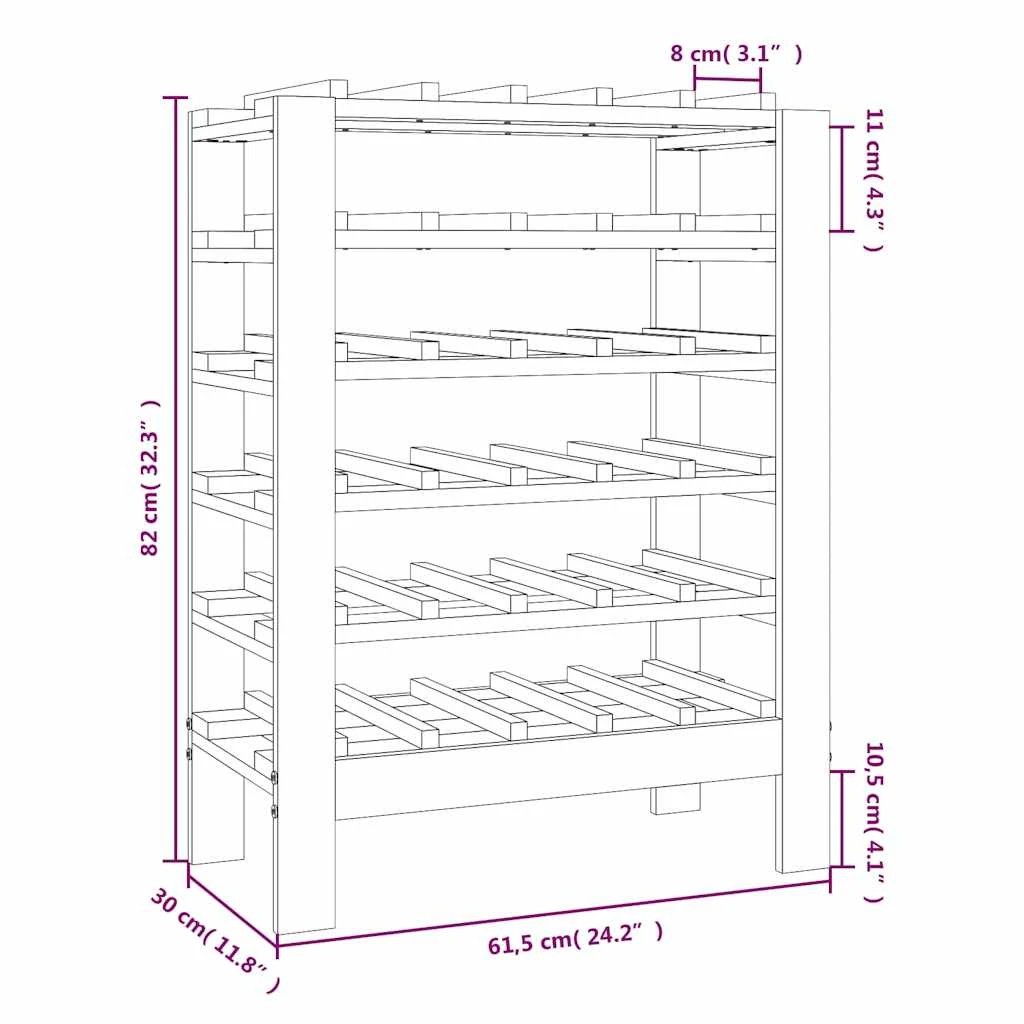 7 Vidaxl Wine Rack, Wine Racks - Brown, 7 of 10