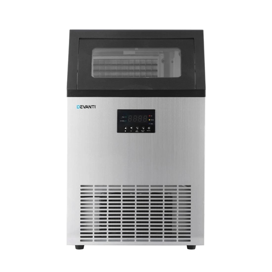 3 Devanti 60kg Ice Maker Commercial - Silver, 3 of 6