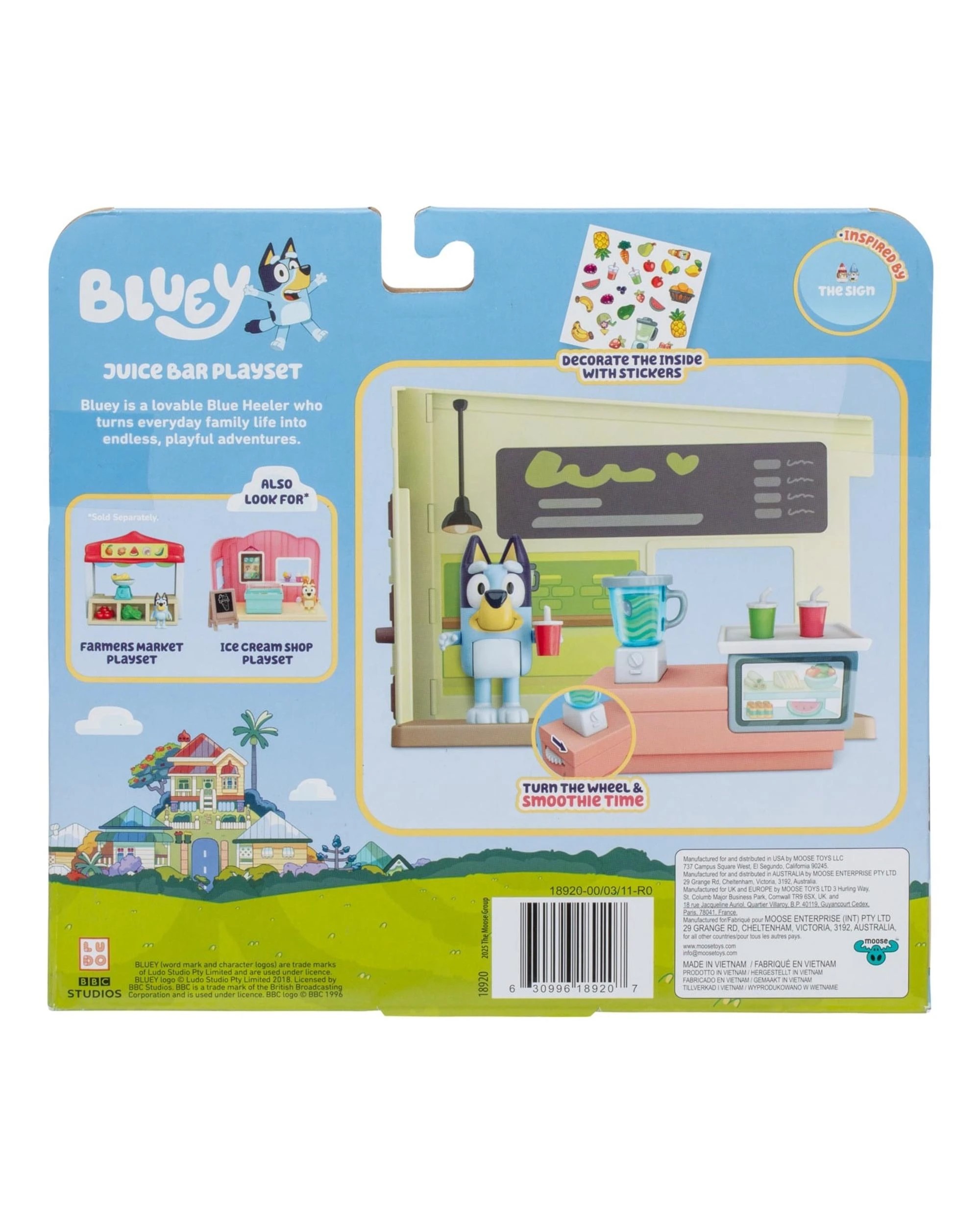 7 Bluey Juice Bar Mini Figure Playset, 7 of 7