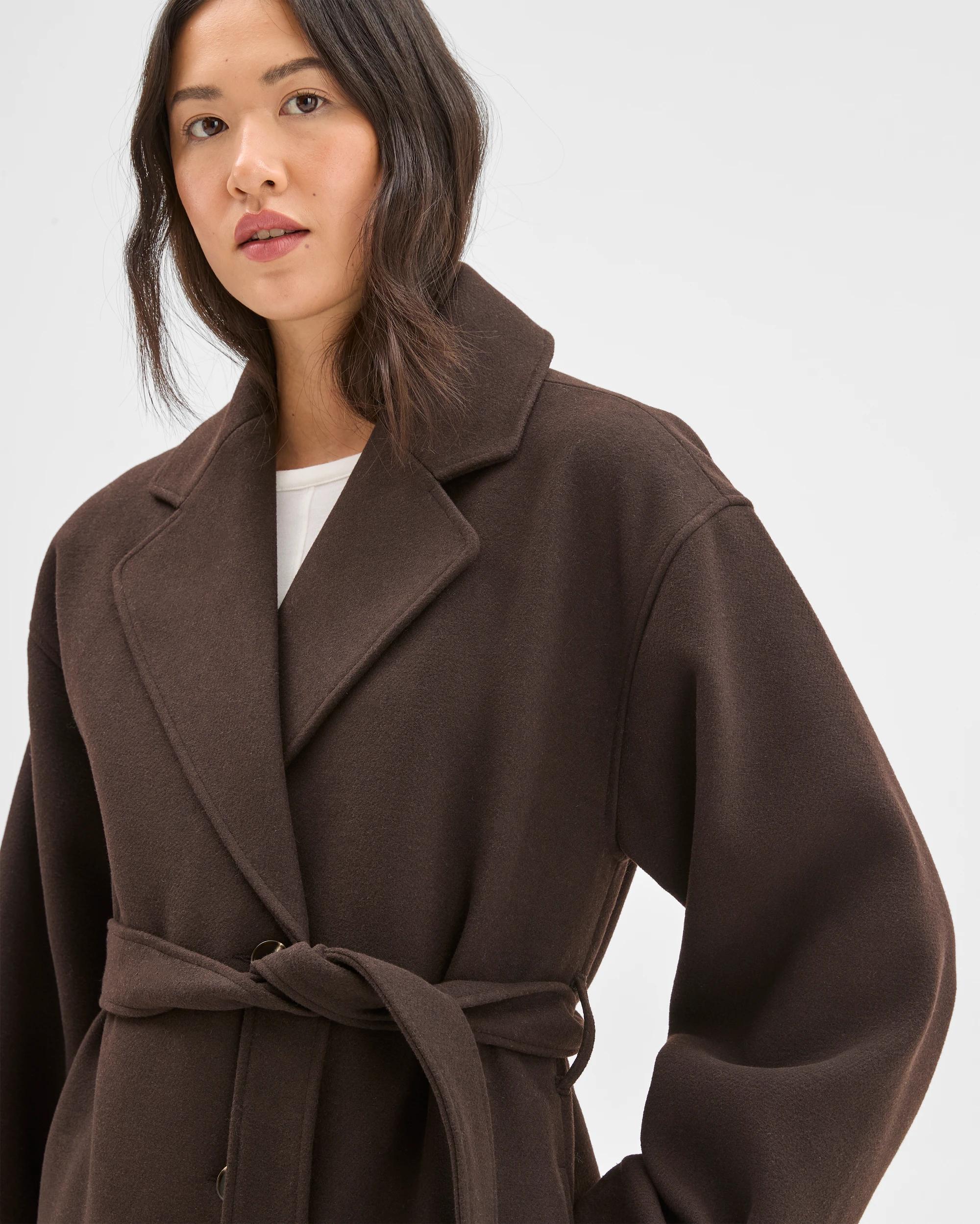 4 Preview Wrap Belted Coat TRUFFLE, 4 of 8