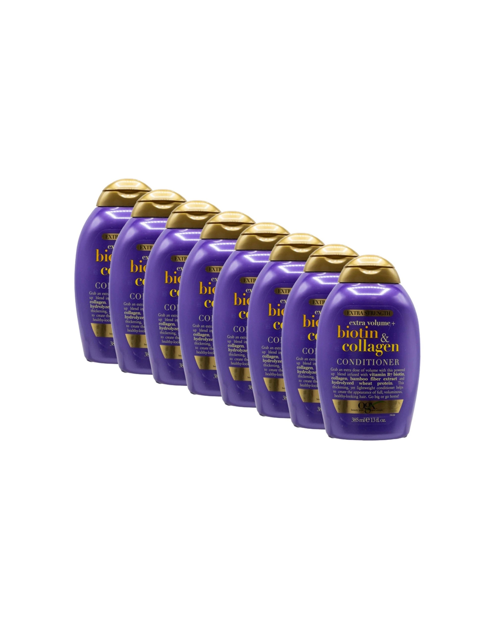 1 OGX 8PK Biotin and Collagen Extra Strength Volume Hair Care Conditioner 385ml - Multi, 1 of 3