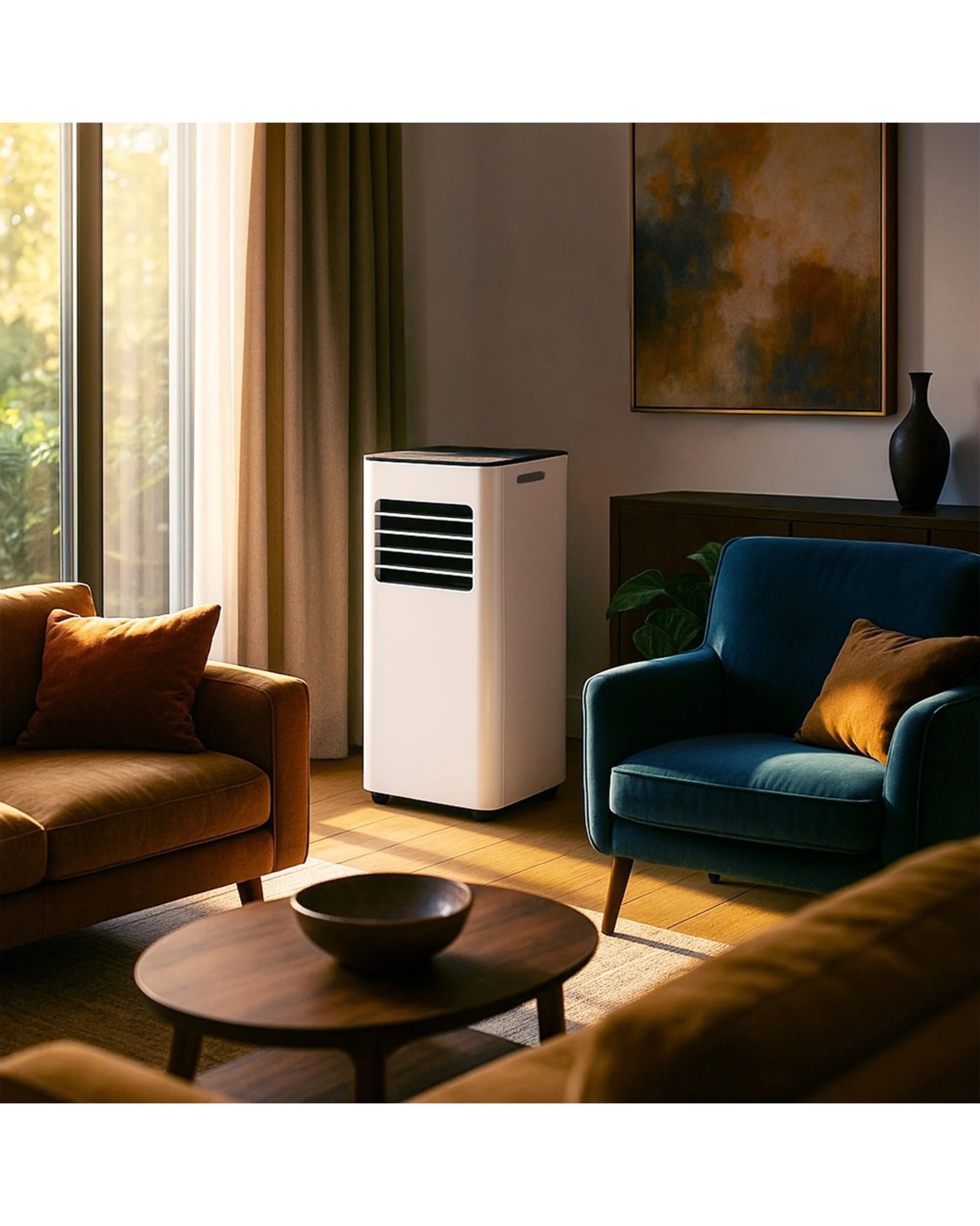 3 Sheffield Portable Air Conditioner 7000 BTU Cooling Appliance - White, 3 of 9