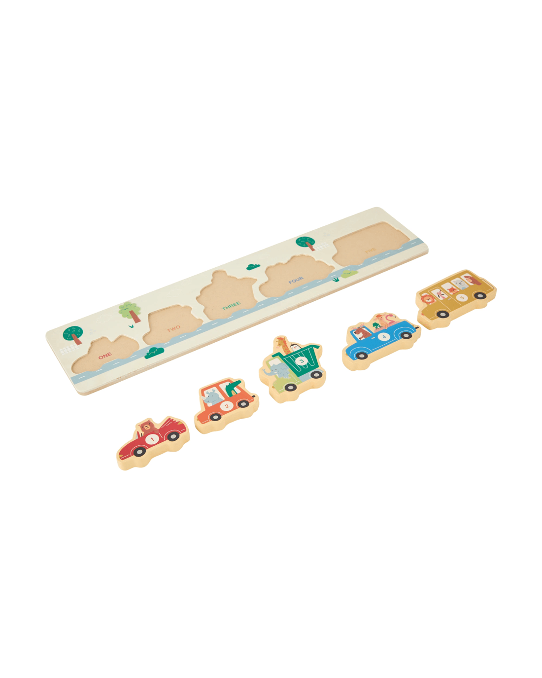3 6 Piece Wooden Car Puzzle, 3 of 7
