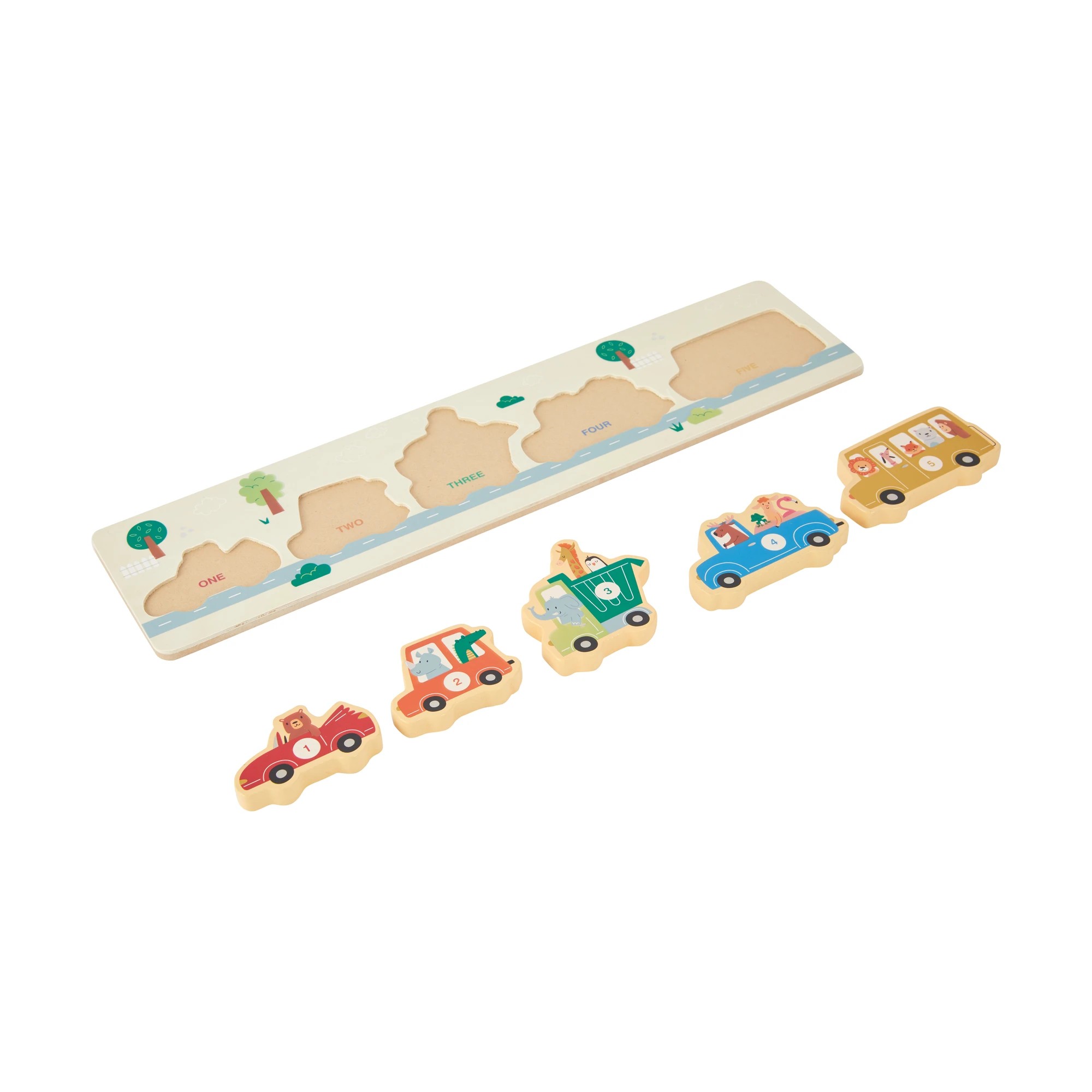 3 6 Piece Wooden Car Puzzle, 3 of 7