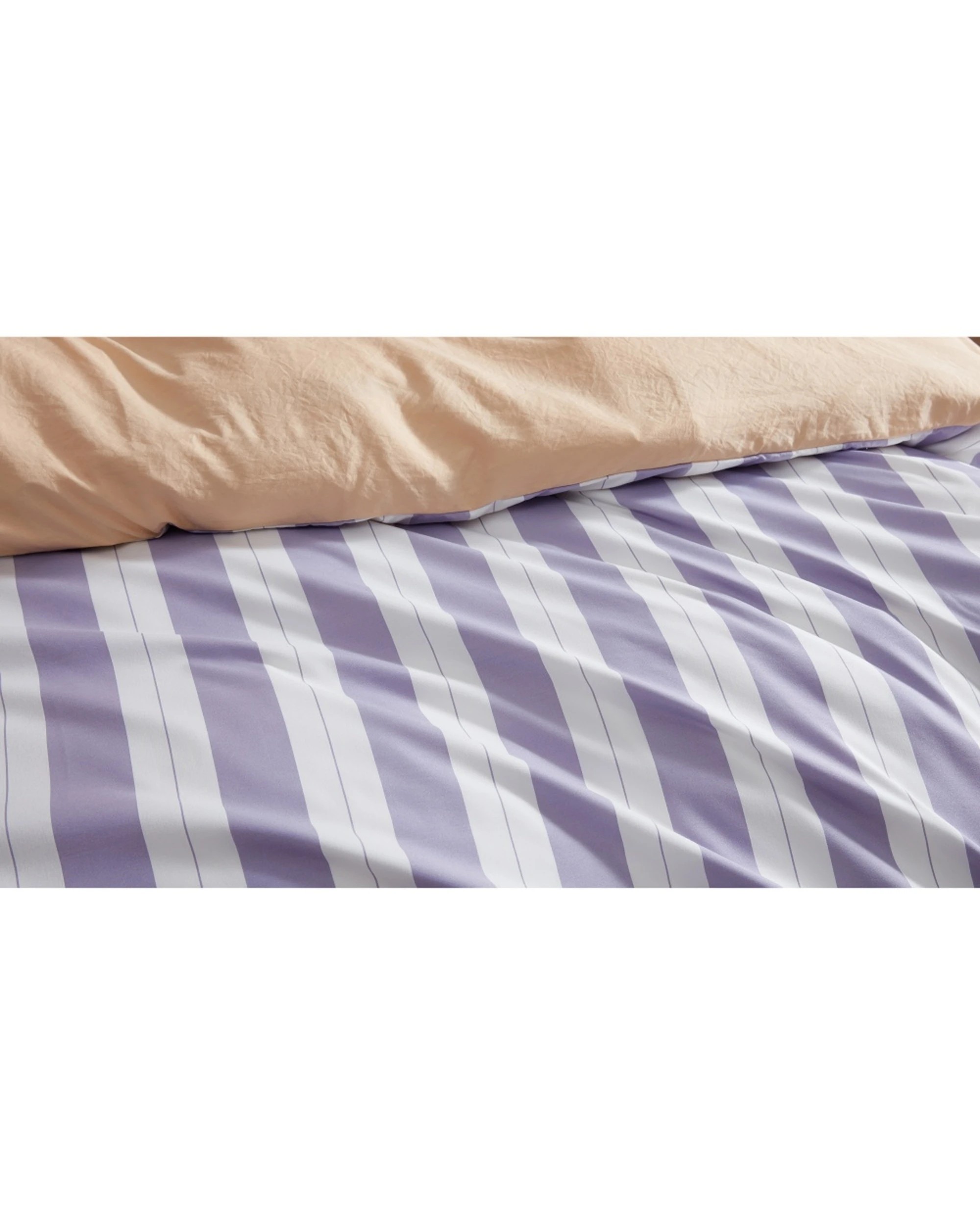 2 Ardor Eadie Stripe Reversible Quilt Cover Set Home Bedding Double Bed Periwinkle - Multi, 2 of 2