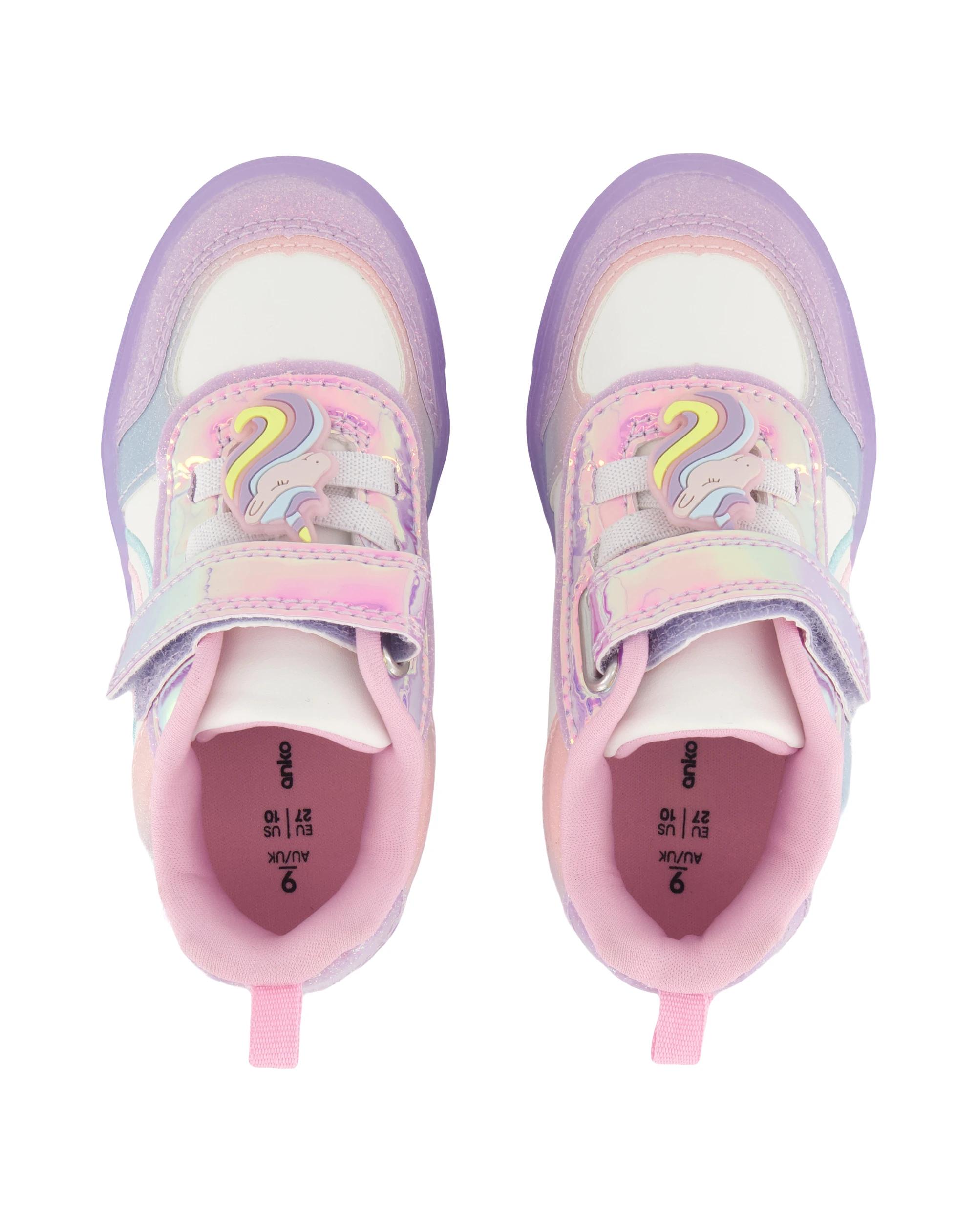 4 Junior Light Up Casual Sneakers Rbwunicorn, 4 of 6