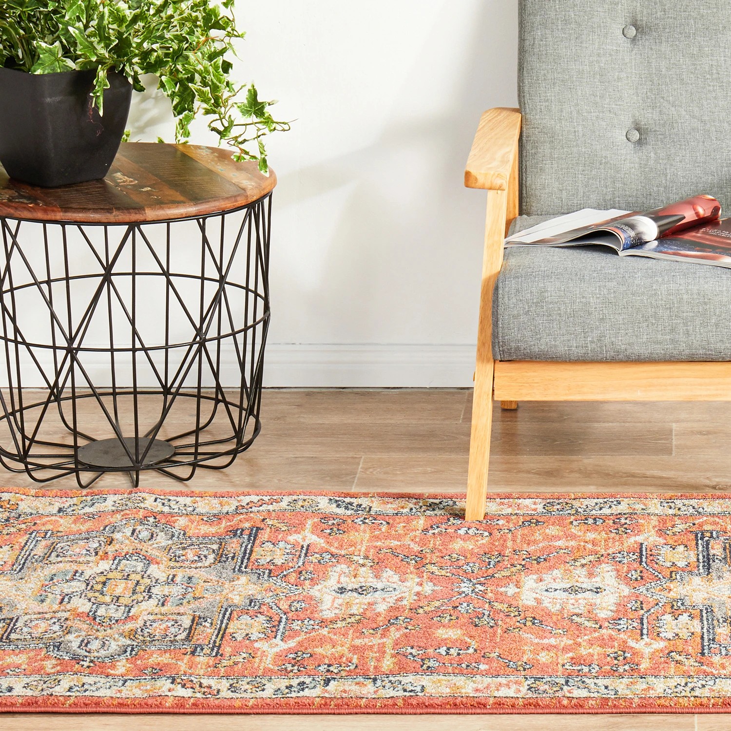 4 Common Ground Rugs Eterna 850 300x80cm - Medium Runner Power Loomed Pet Friendly Rug - Brown, 4 of 9