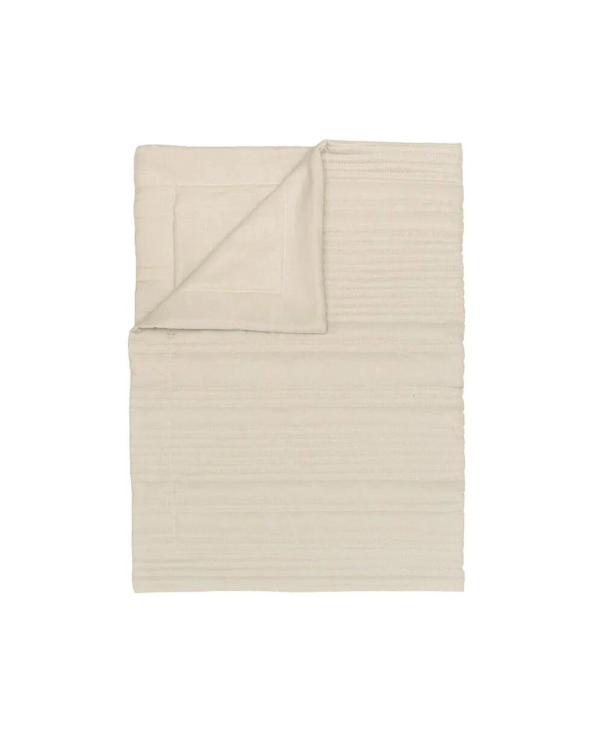 2 Bambury Flinders Embossed Bed Runner Pebble - Grey, 2 of 4