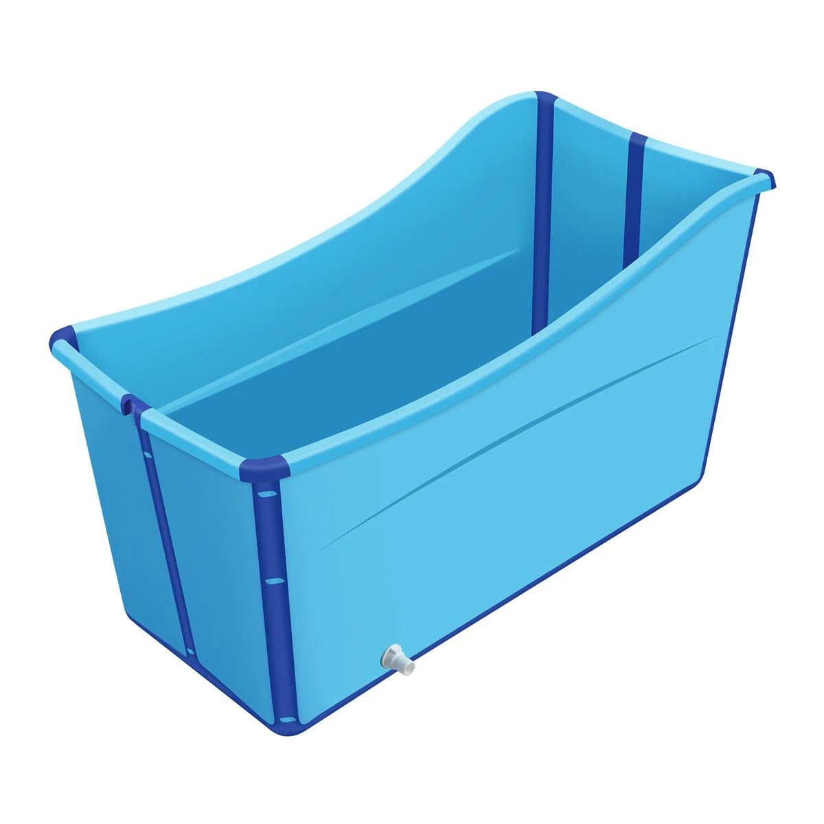 2 LUXSUITE Large Foldable Bath Tub Freestanding Plastic Portable Collapsible, 2 of 10