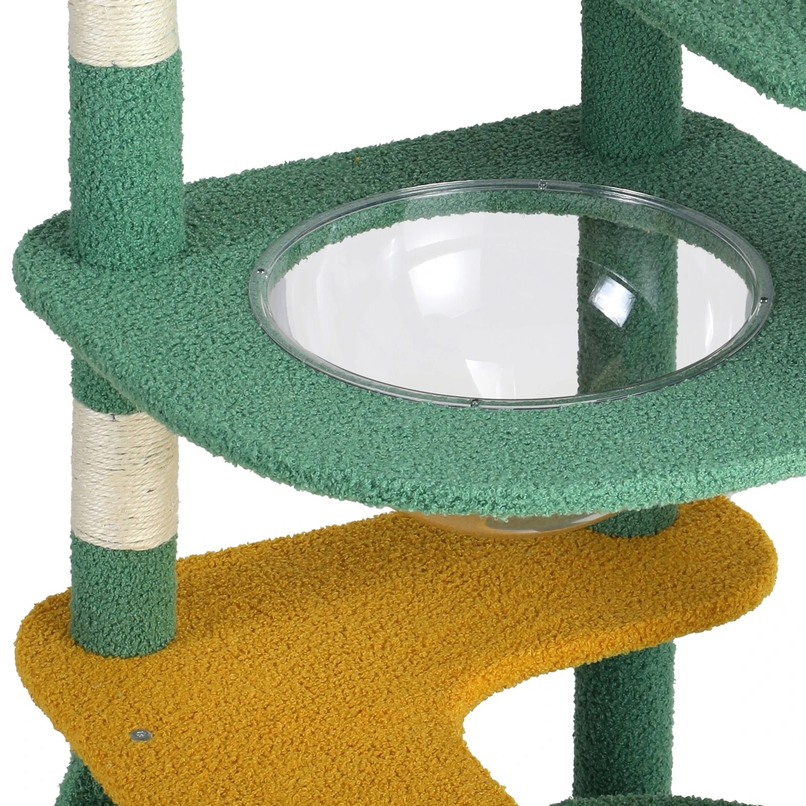 7 Alopet Cat Tree Tower Scratching Post 144cm Pet Condo House Furniture Scratcher
 - Green, 7 of 9