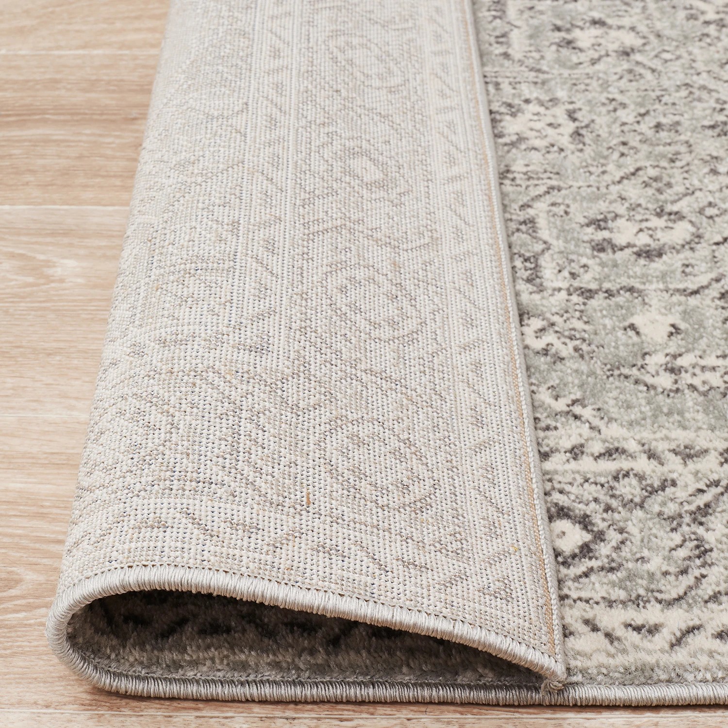 7 Common Ground Rugs Encore 261 500x80cm - Extra Large Runner Power Loomed Pet Friendly Rug - Silver, 7 of 7