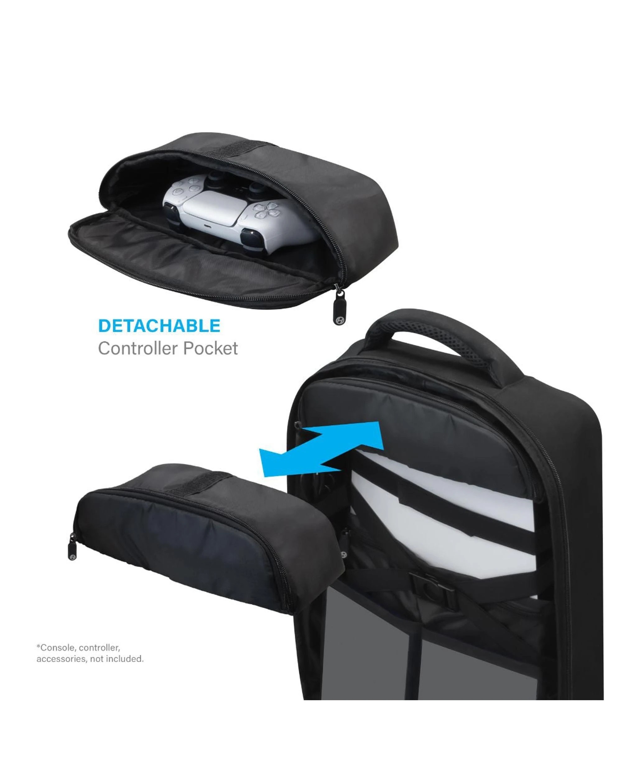 5 Hyperkin Let's Game Anywhere Overworld Backpack for PS5 - Black, 5 of 8