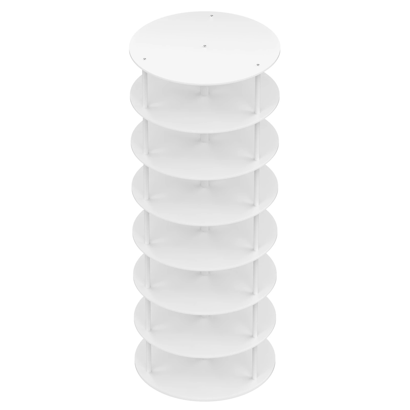 6 Advwin Rotating Shoe Rack Tower 7-Tiers Revolving Free Standing Shoe Storage Organizer, 6 of 9