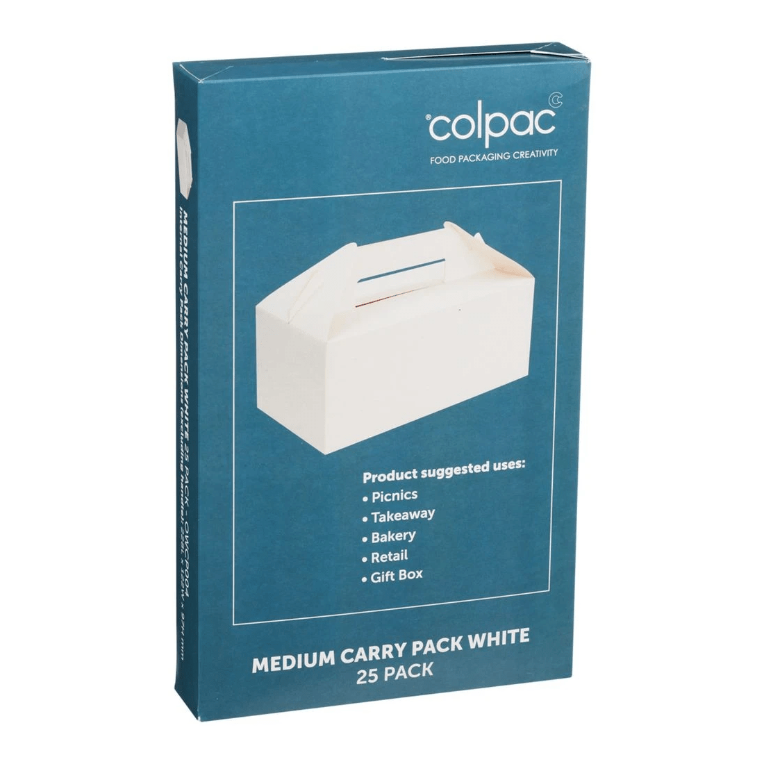 2 Colpac Medium Carry Pack White 25 Pack, 2 of 5