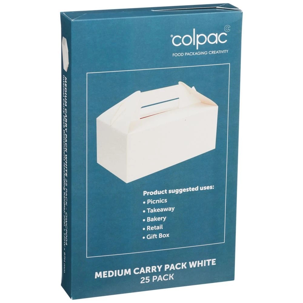 2 Colpac Medium Carry Pack White 25 Pack, 2 of 5