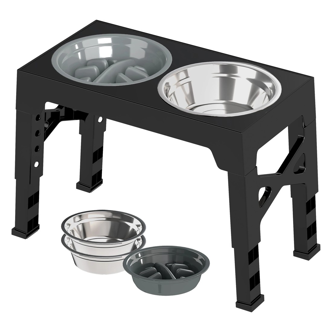 1 Pawz Elevated Dual Pet Bowls, 1 of 7