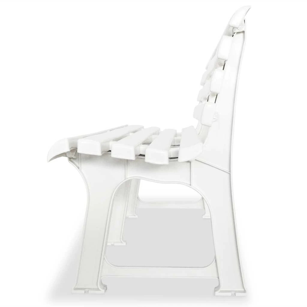 3 vidaXL Garden bench Durable - White, 3 of 6
