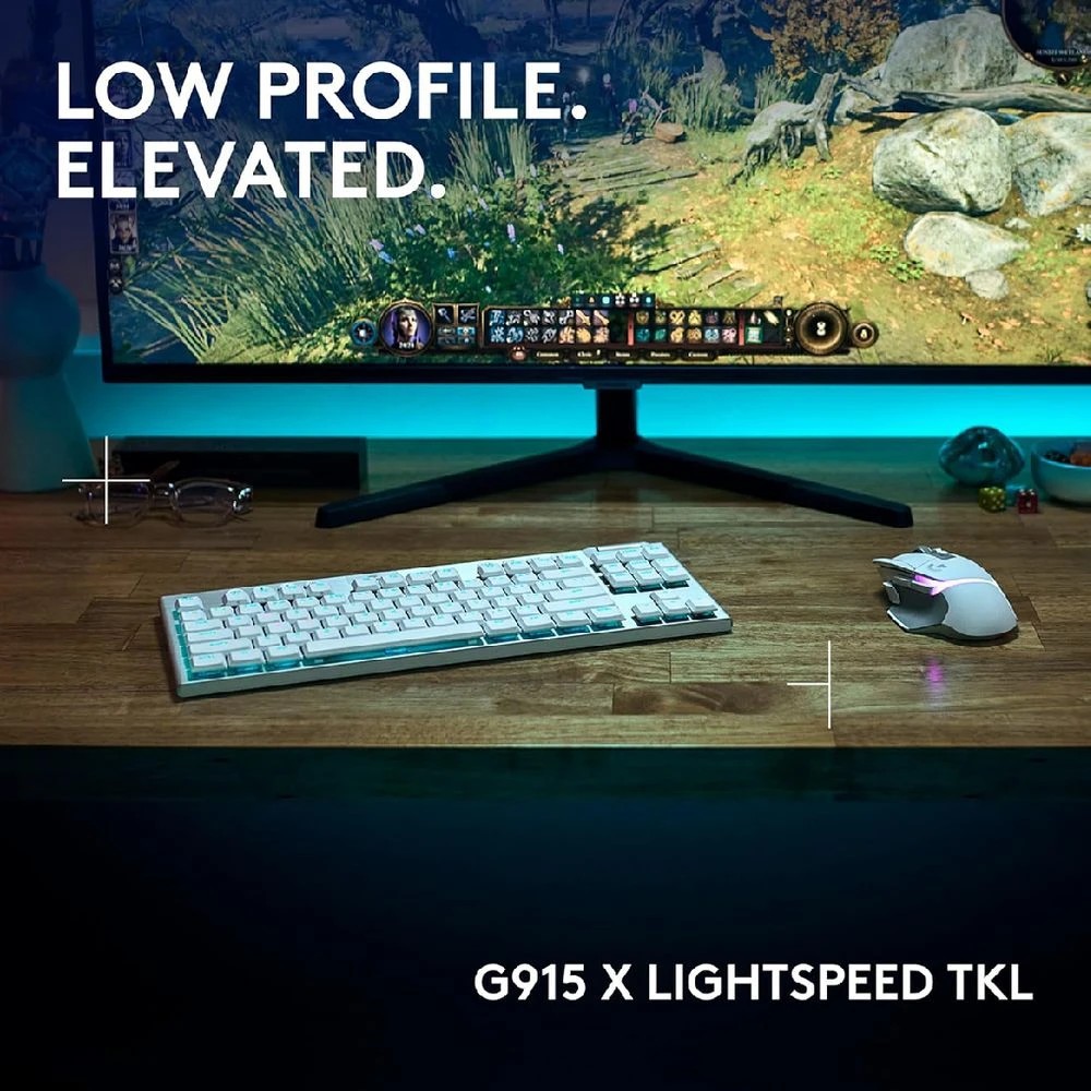 4 Logitech G G915 X TKL Wireless Gaming Keyboard White, 4 of 8