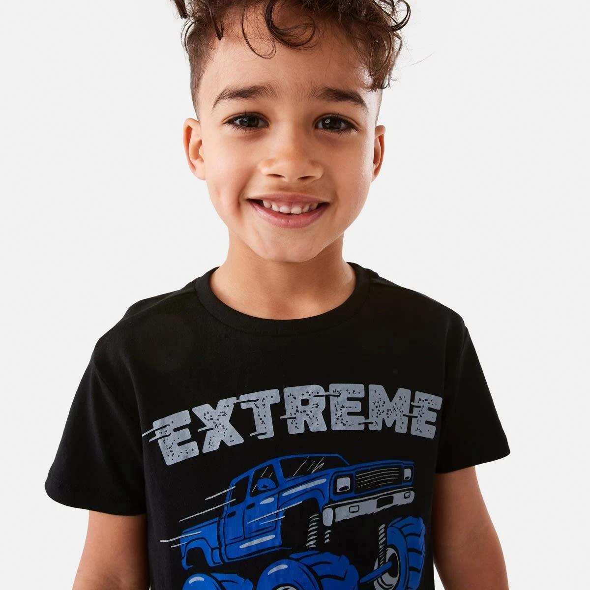 3 Chest Print T-shirt Blk Extrem, 3 of 8