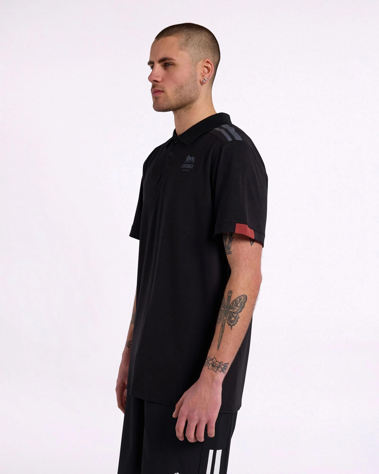 4 Lonsdale London Active Polo Shirt - Lonsdale BLACK, 4 of 5