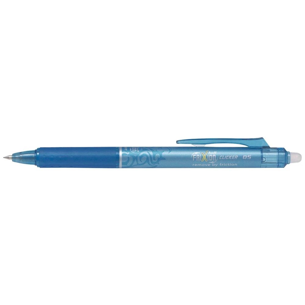 1 PILOT Frixion Clicker Erasable Gel Pen 0.5mm Light Blue, 1 of 2
