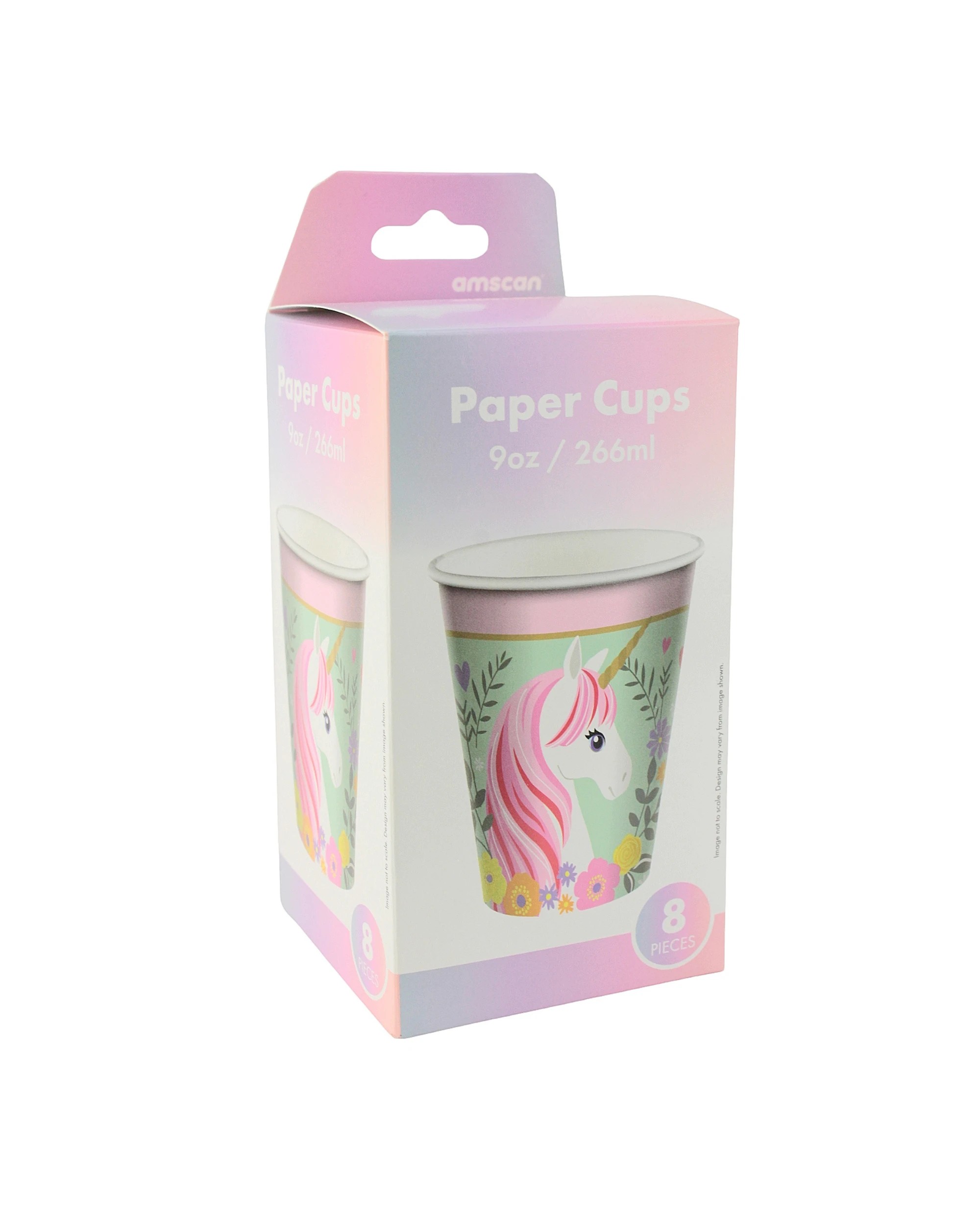 2 Amscan Inc. Magical Unicorn Paper Cups Pack of 8, 2 of 3