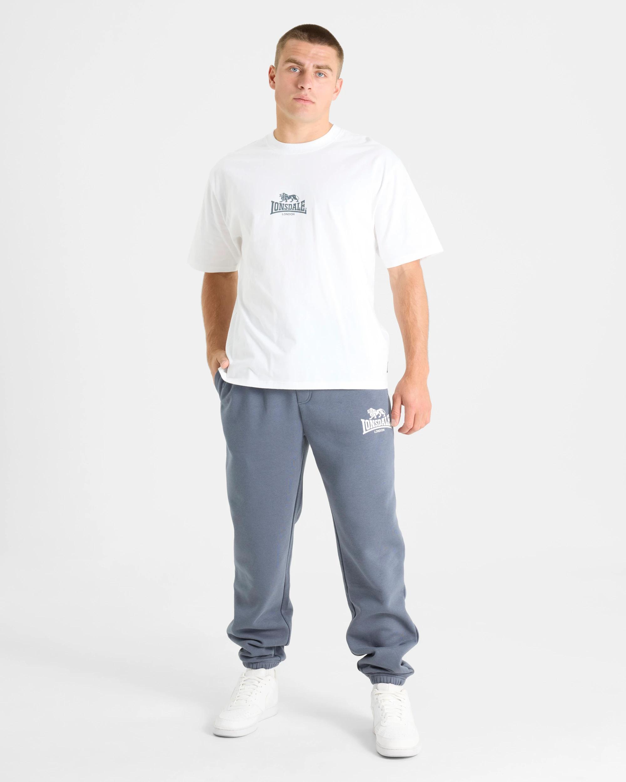 5 Lonsdale London Varsity Short Sleeve T-Shirt WHITE, 5 of 5