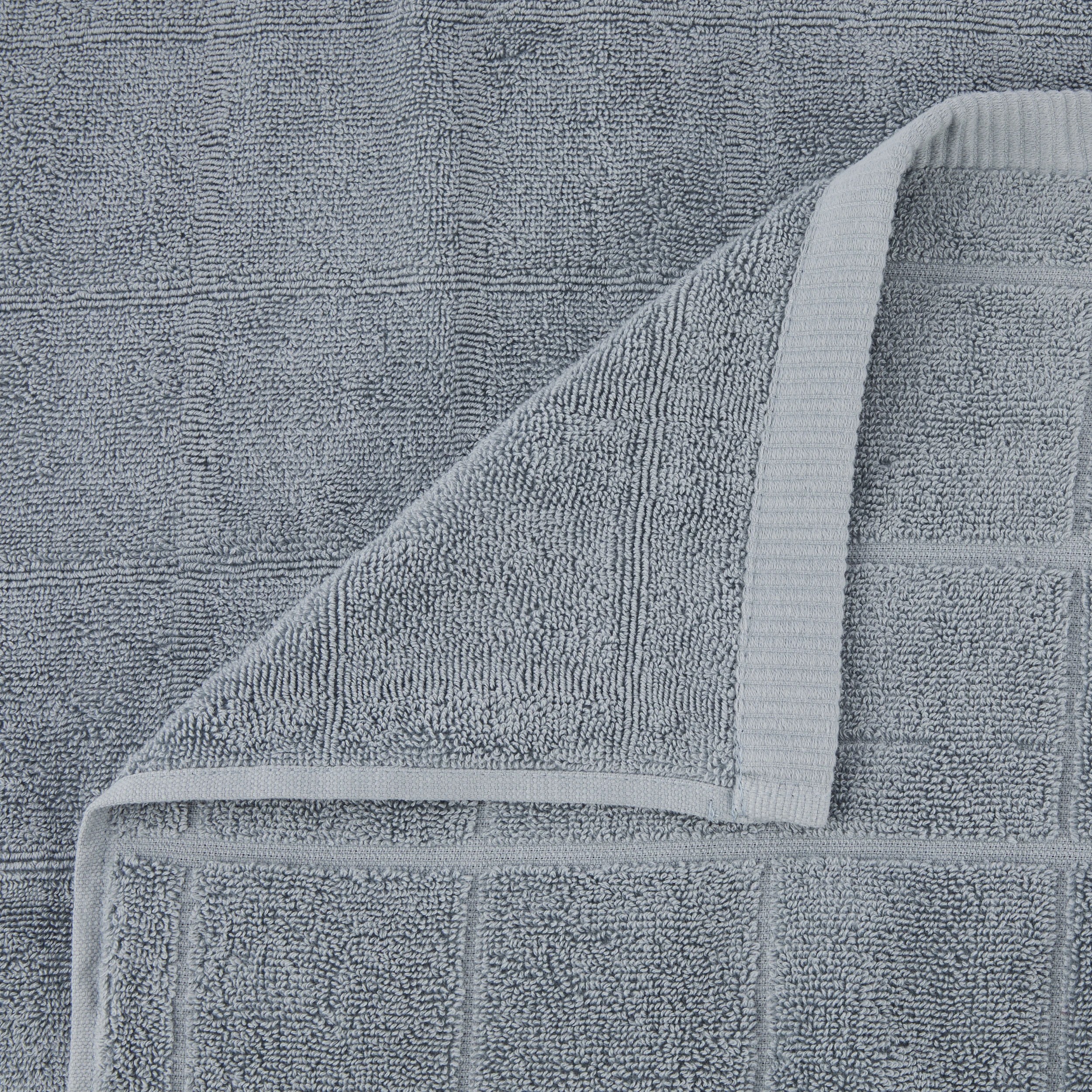 2 Cotton Grid Mega Towel - Blue, 2 of 5