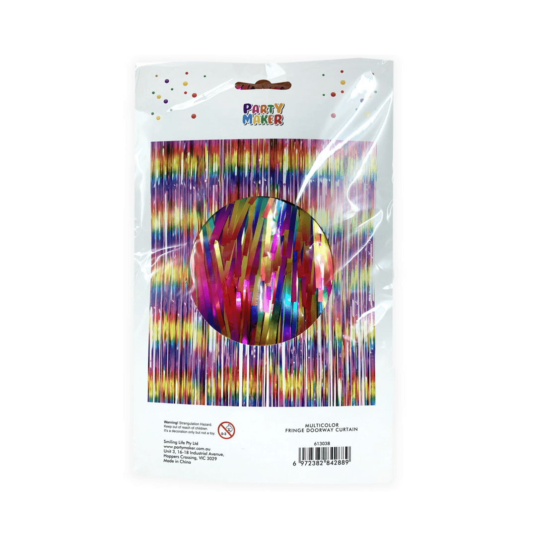 2 Party Maker Metallic Multi-Colour Foil Backdrop Curtain 100cm x 200cm, 2 of 5