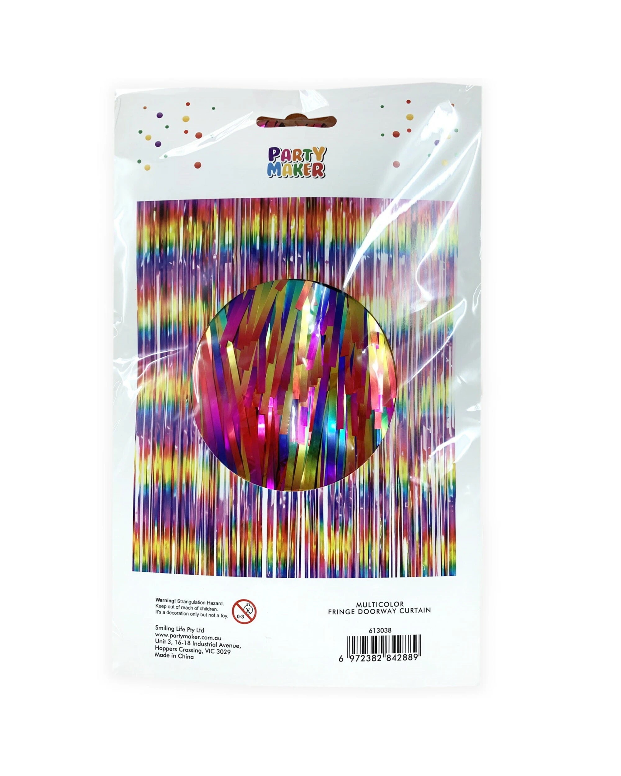 2 Metallic Multi-Colour Foil Backdrop Curtain 100cm x 200cm - Multi-Colored, 2 of 5