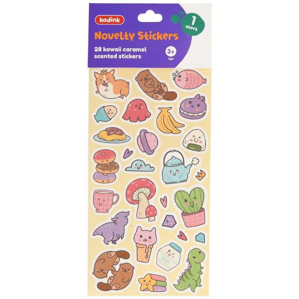 1 Kadink Scented Stickers Kawaii Caramel 28 Pack, 1 of 1