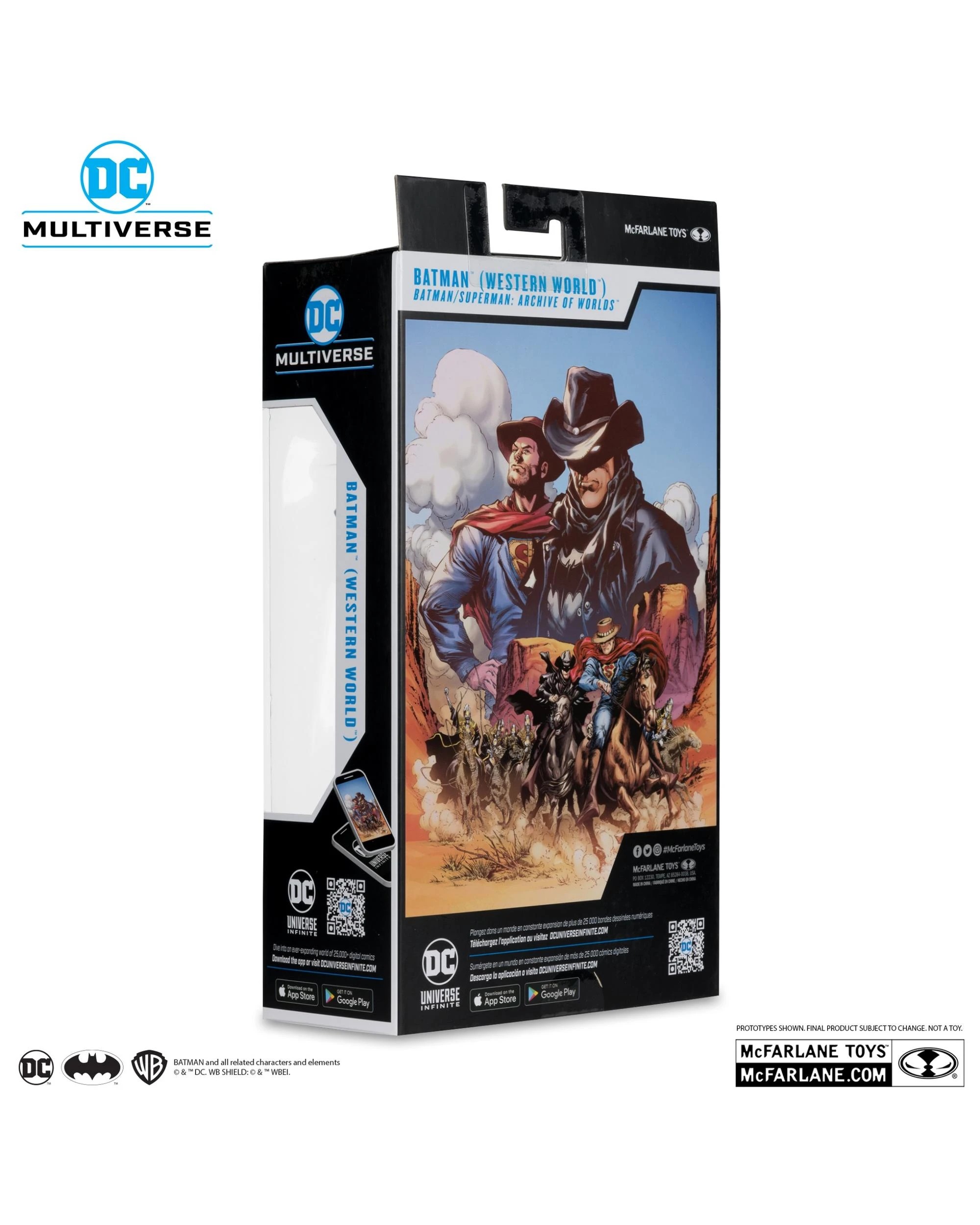 9 DC Multiverse Batman/Superman Archive of Worlds Batman Western World 7 inch Action Figure, 9 of 9