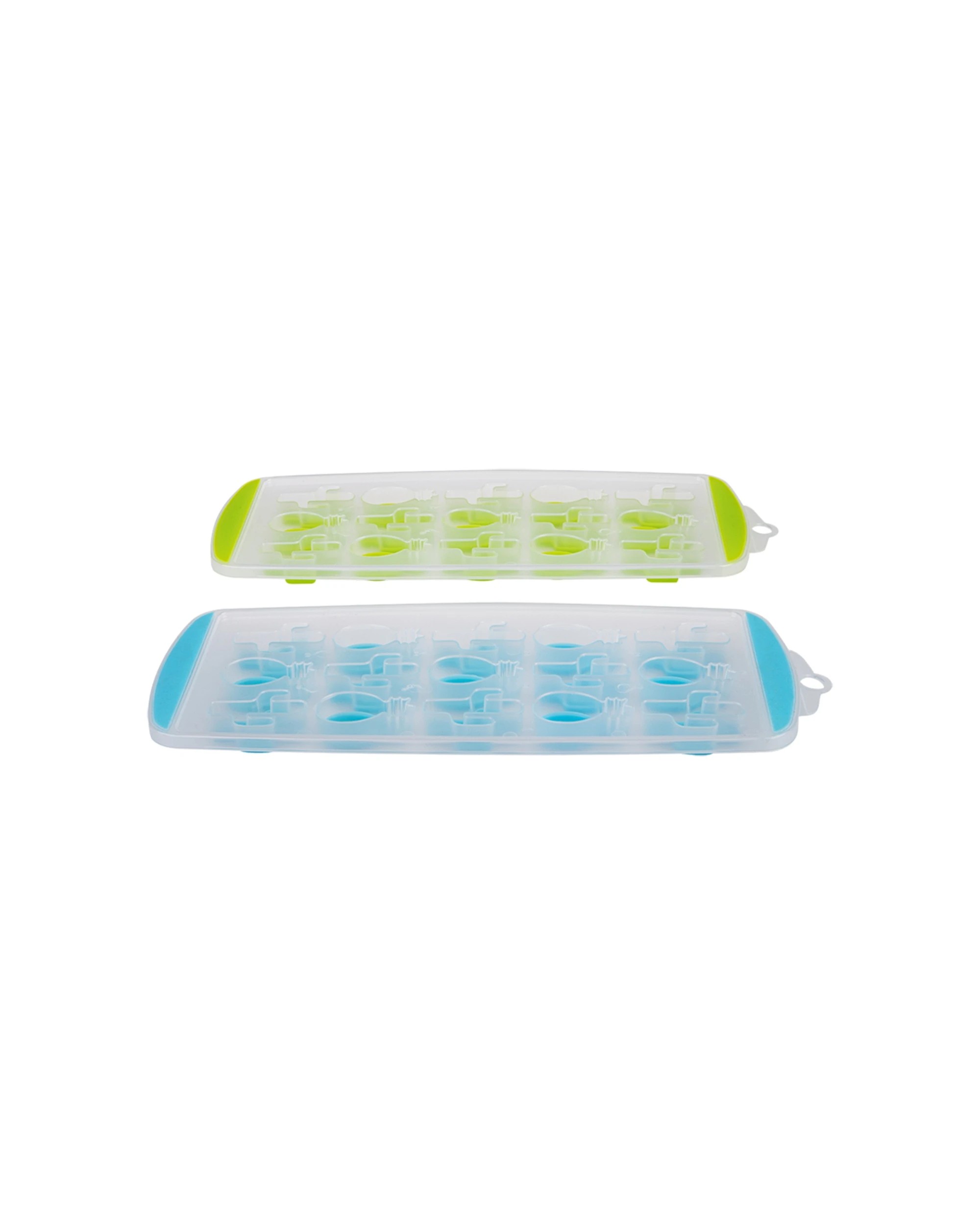 3 Appetito 2pc Easy Release 15 Cube Pineapple Cactus Ice Tray Set - Multi, 3 of 3
