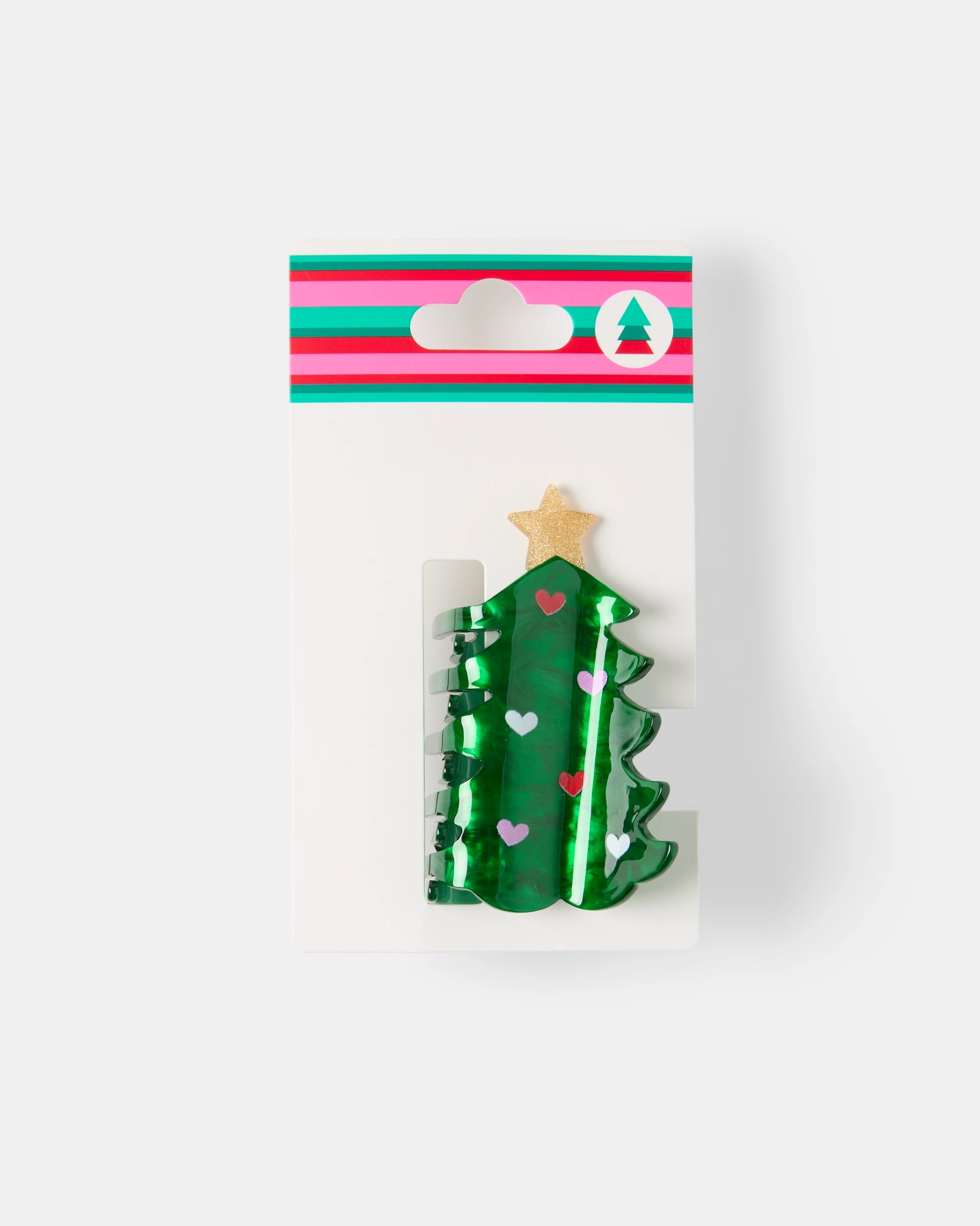 3 Christmas Tree Claw Hair Clip, 3 of 3