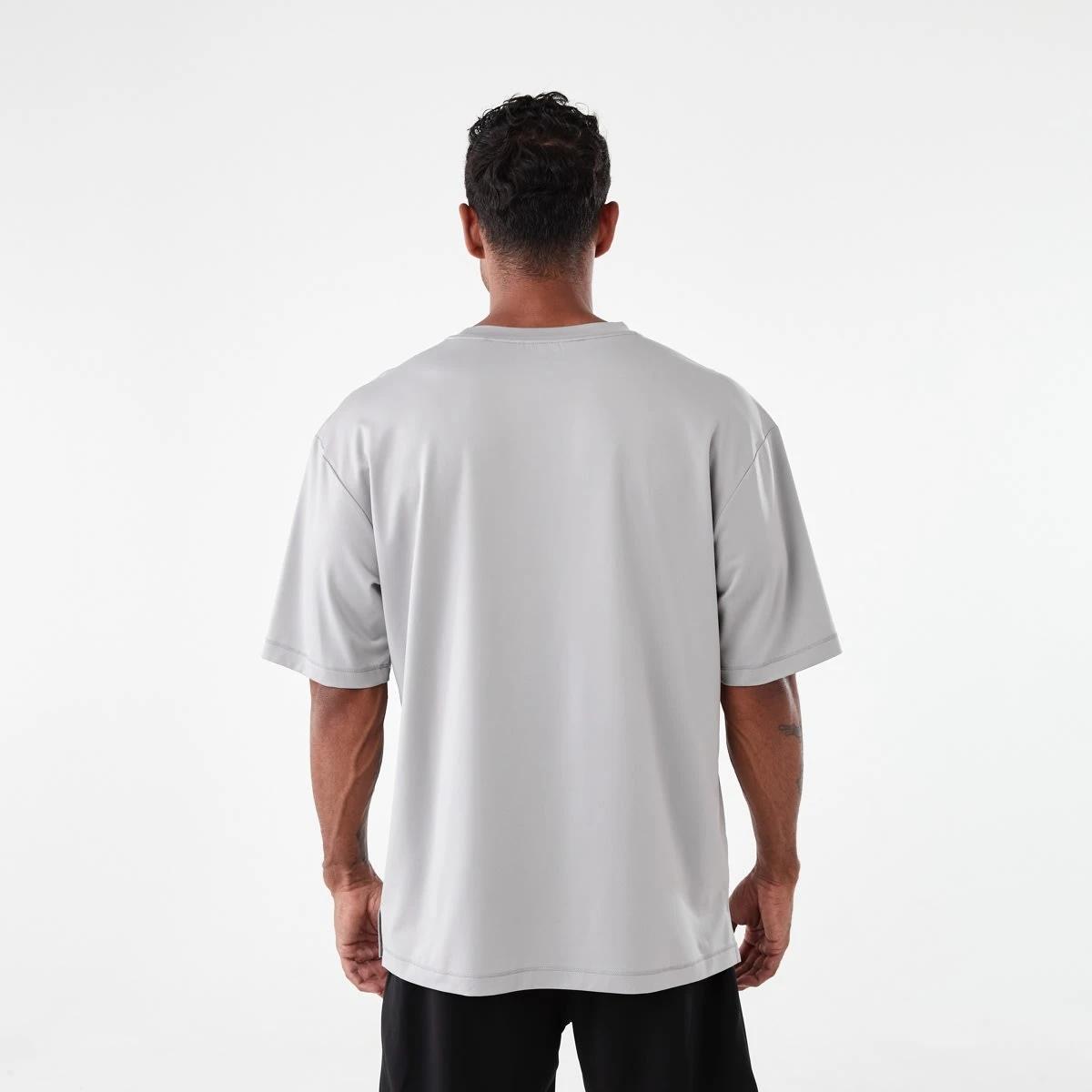 3 Active Mens Boxy Performance T-shirt Alloy, 3 of 6