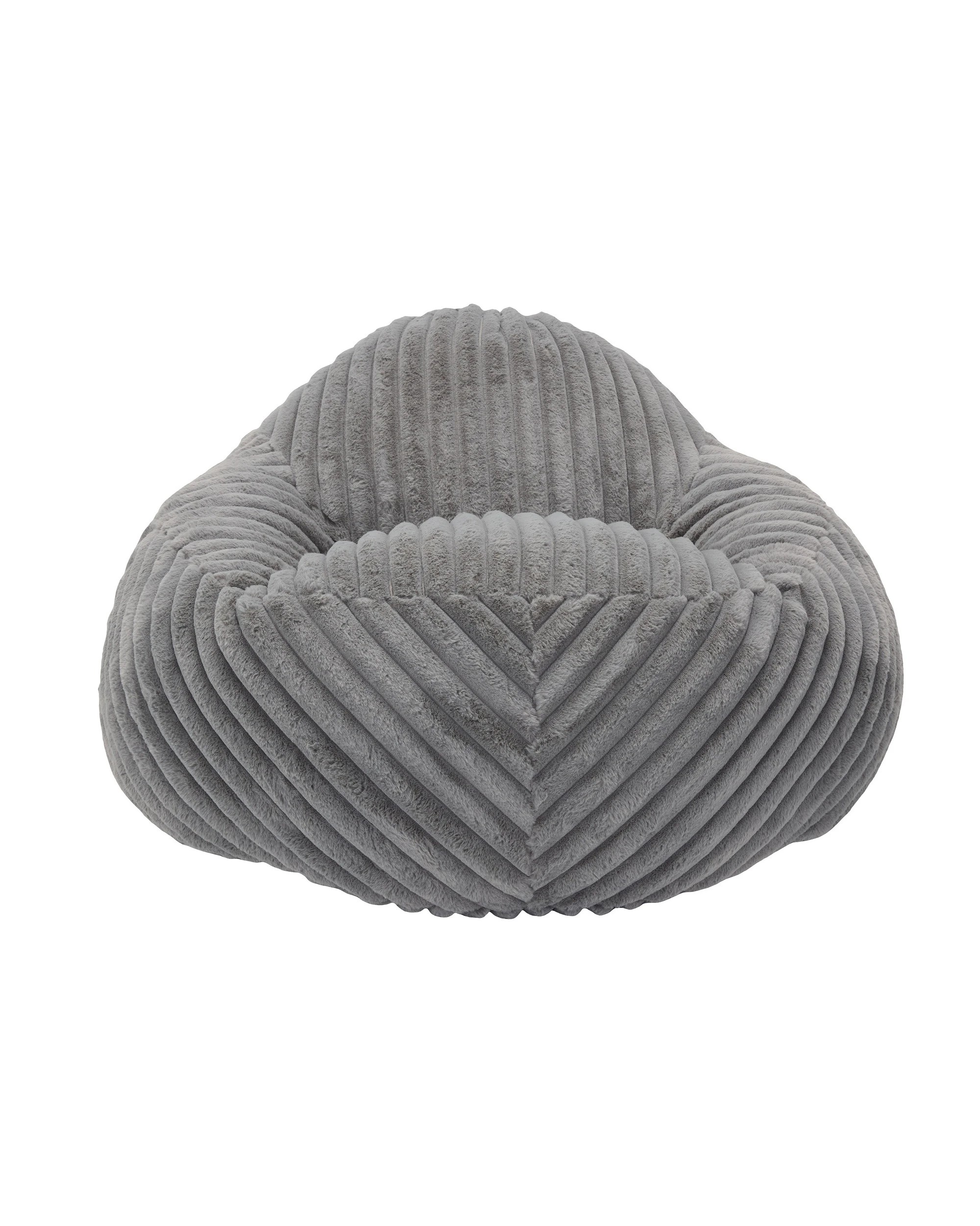 1 IHOMDEC Stripe L Shape Upholstery Compression Sofa - Grey, 1 of 10