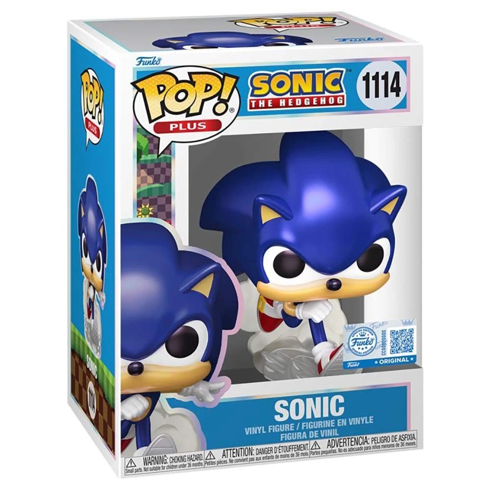2 Sonic The Hedgehog - Sonic (Pearlescent) Plus Pop! Vinyl Figure, 2 of 2
