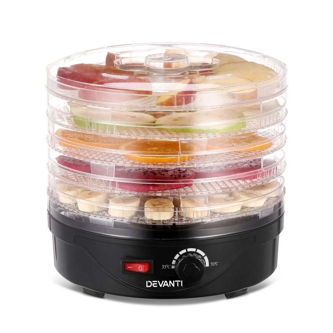 4 Devanti 5 Trays Food Dehydrator
 - Black, 4 of 7