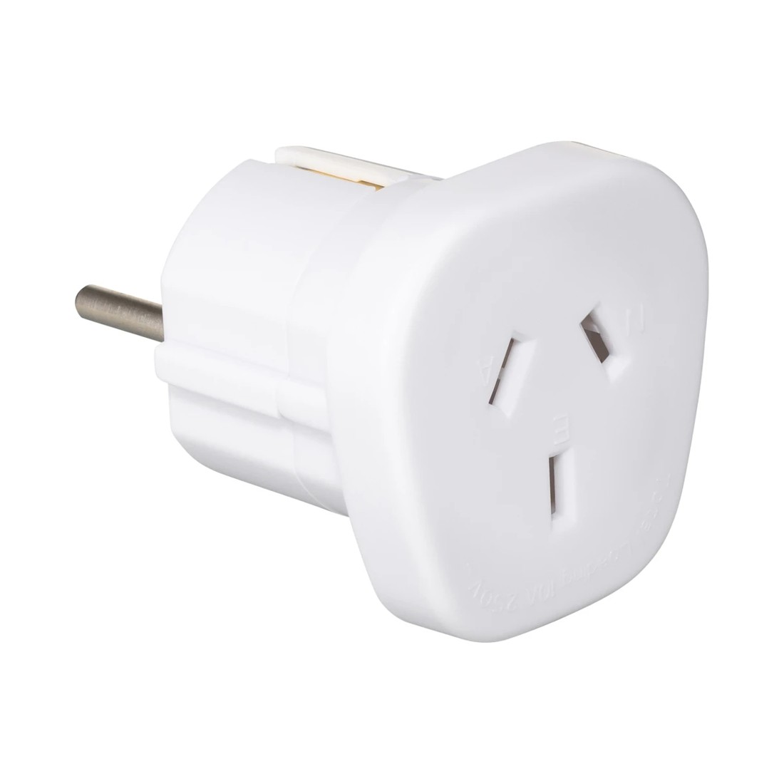 2 Adaptor - AU/NZ Plug to EU Socket - Double Round Pins, 2 of 3