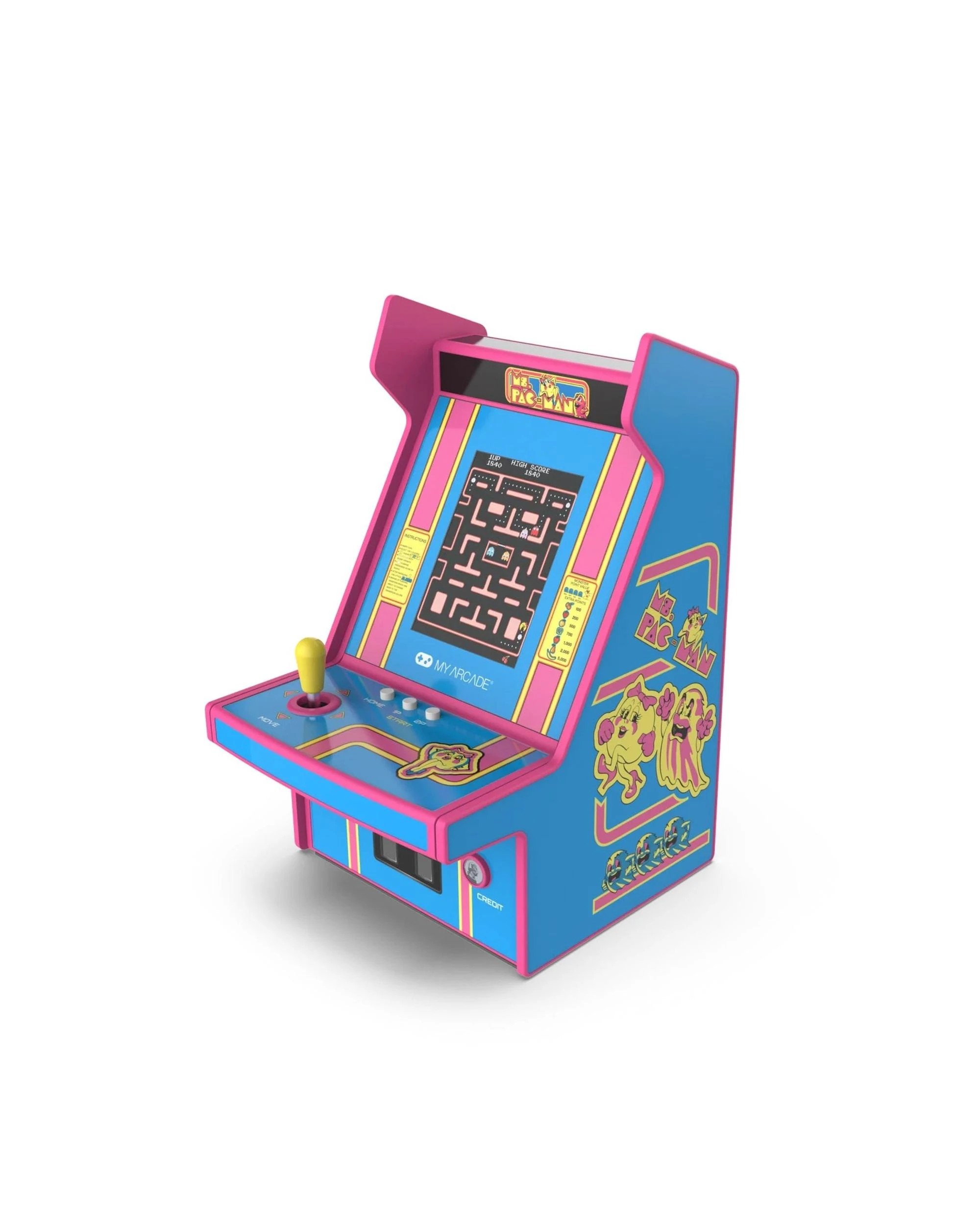 2 MyArcade Ms Pac-Man Retro Arcade 6.75 inch Micro Player Pro, 2 of 4
