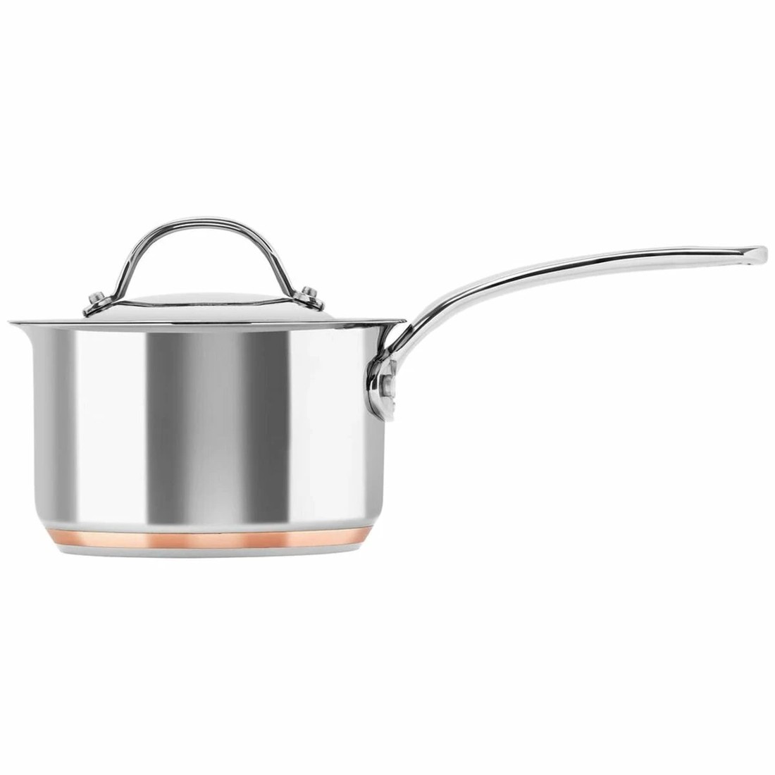 1 Chasseur Le Cuivre 2.6L Saucepan with Lid, 1 of 2